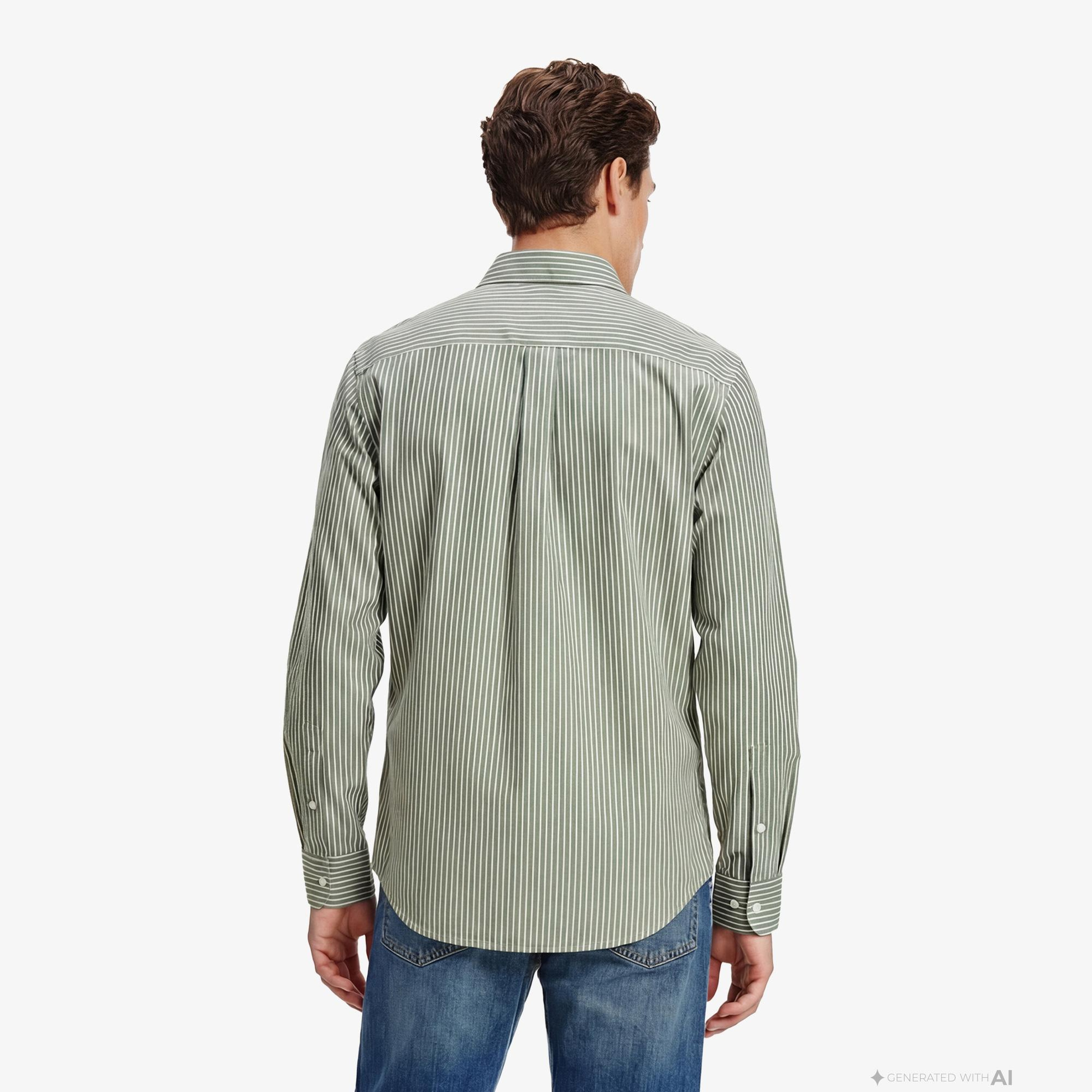 Tommy Hilfiger Core Essentials Erkek Yeşil Gömlek
