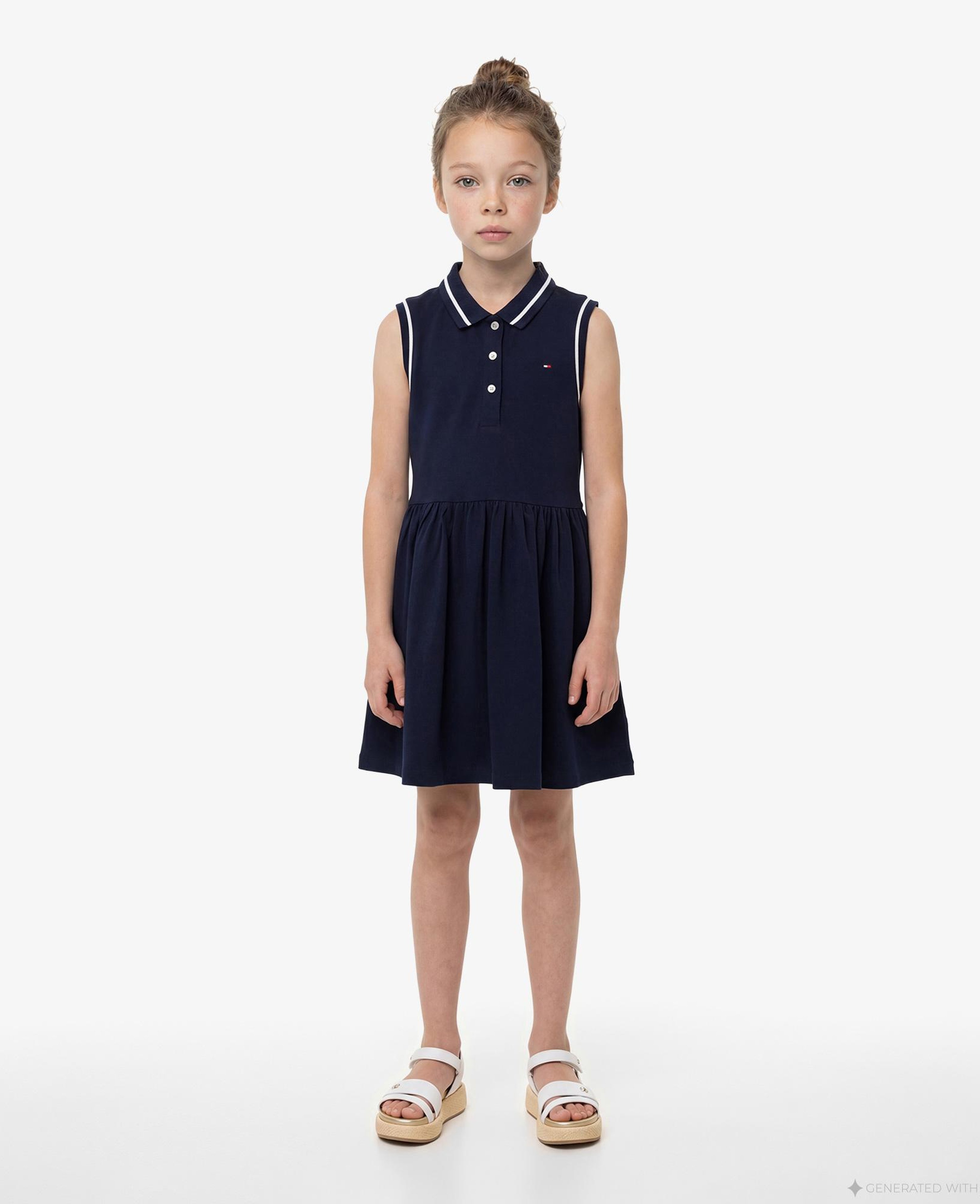 Tommy Hilfiger Essentials Çocuk Lacivert Elbise