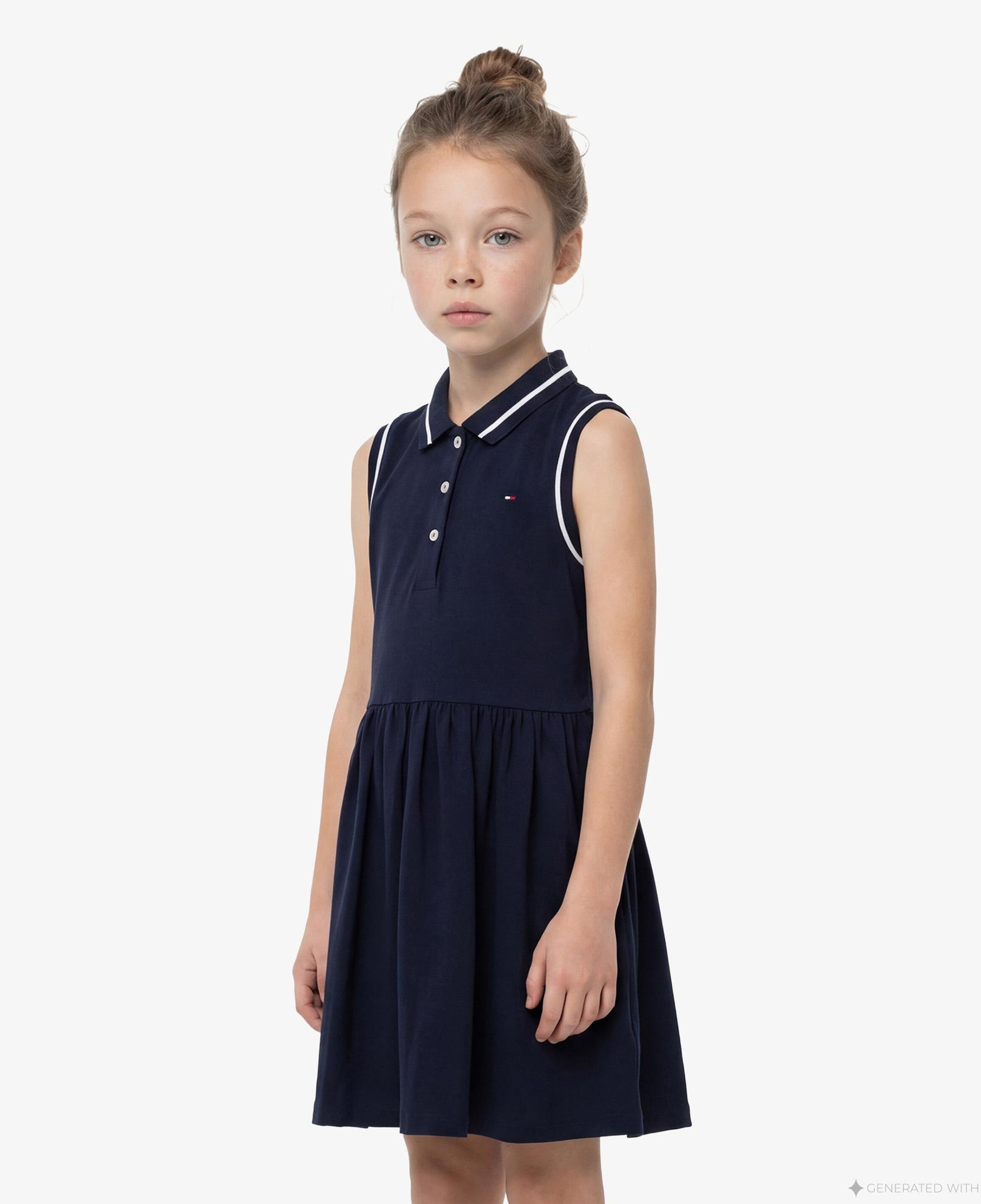 Tommy Hilfiger Essentials Çocuk Lacivert Elbise