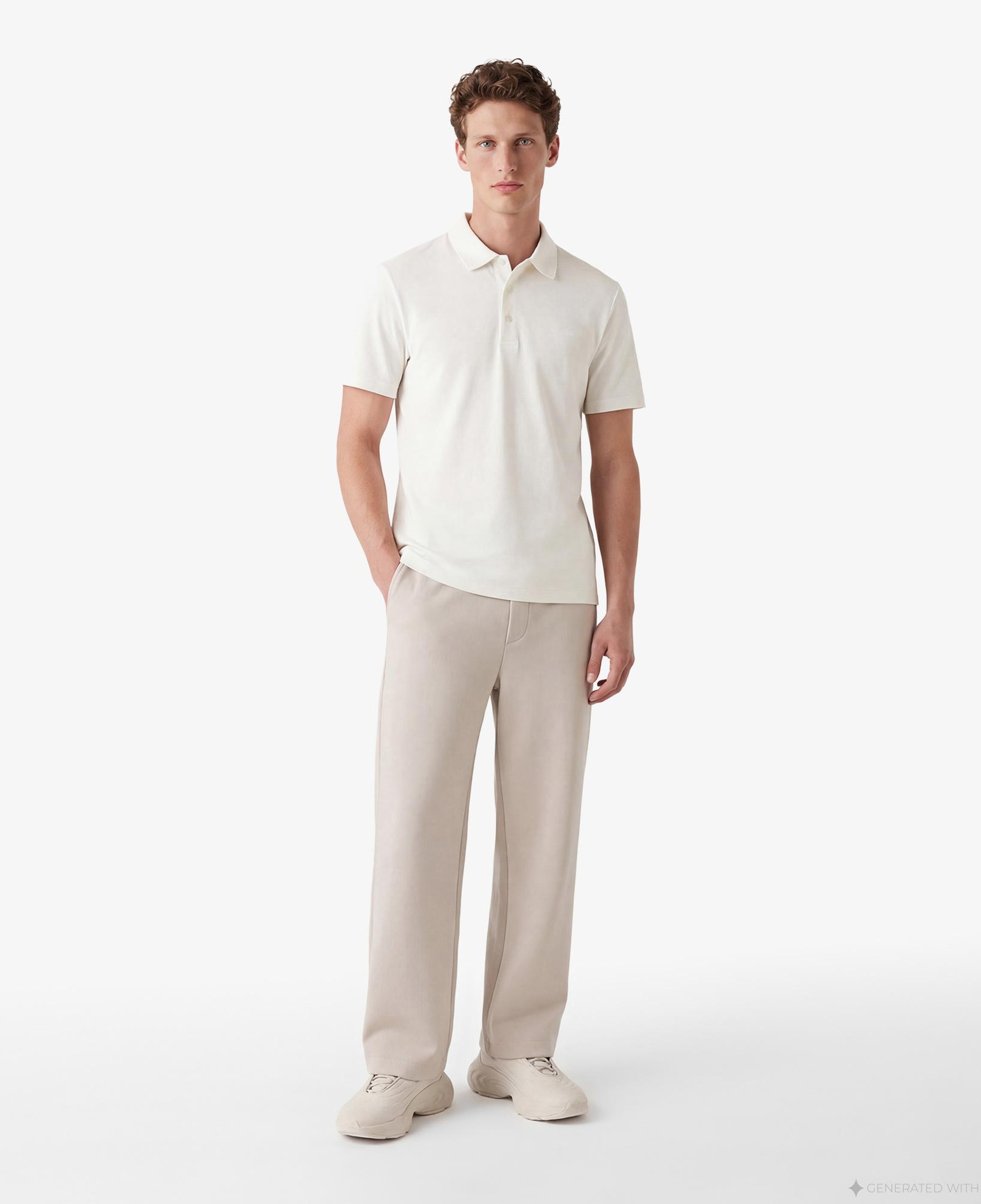 Erkek Regular Fit Beyaz Polo