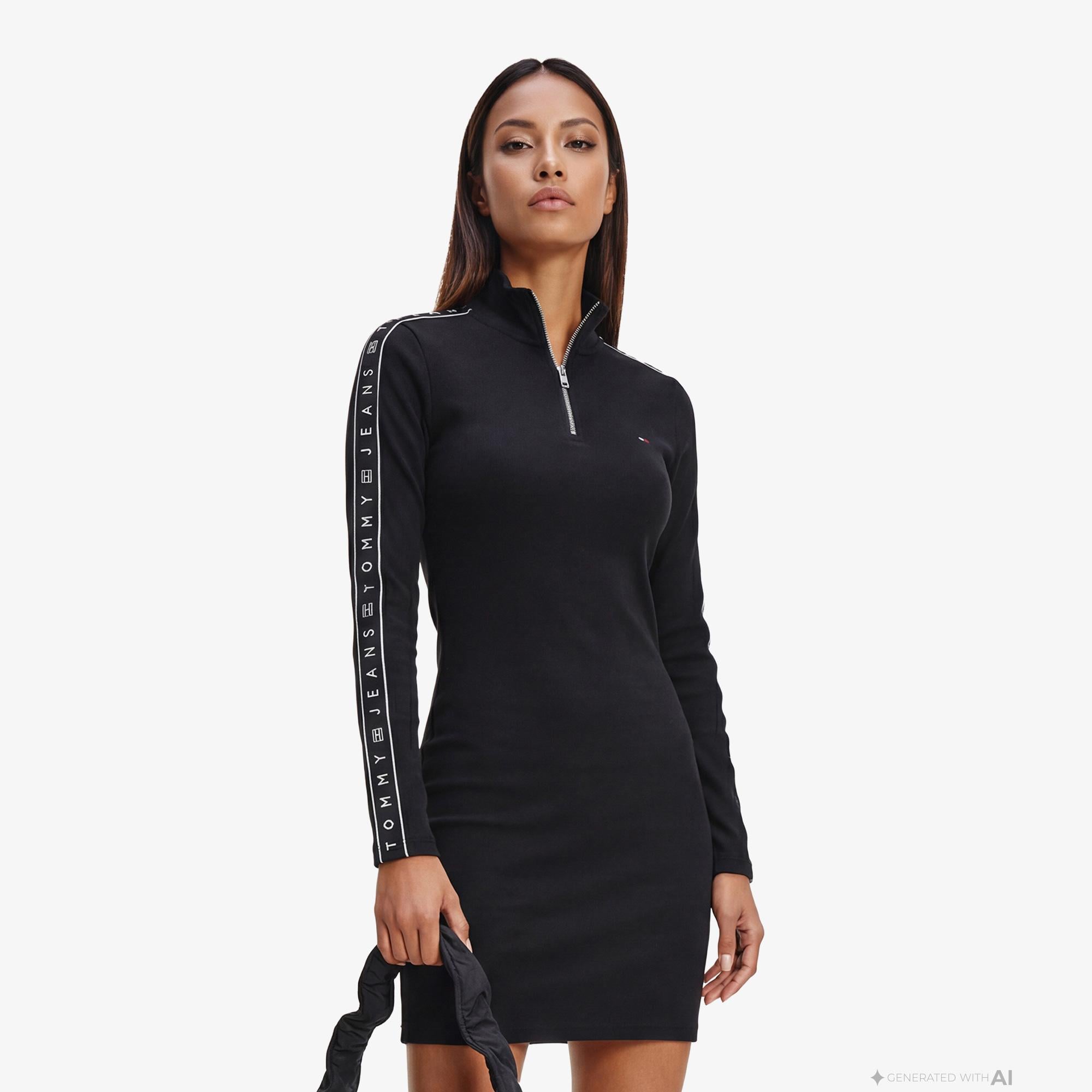 Tommy Hilfiger D3 Kadın Siyah Elbise