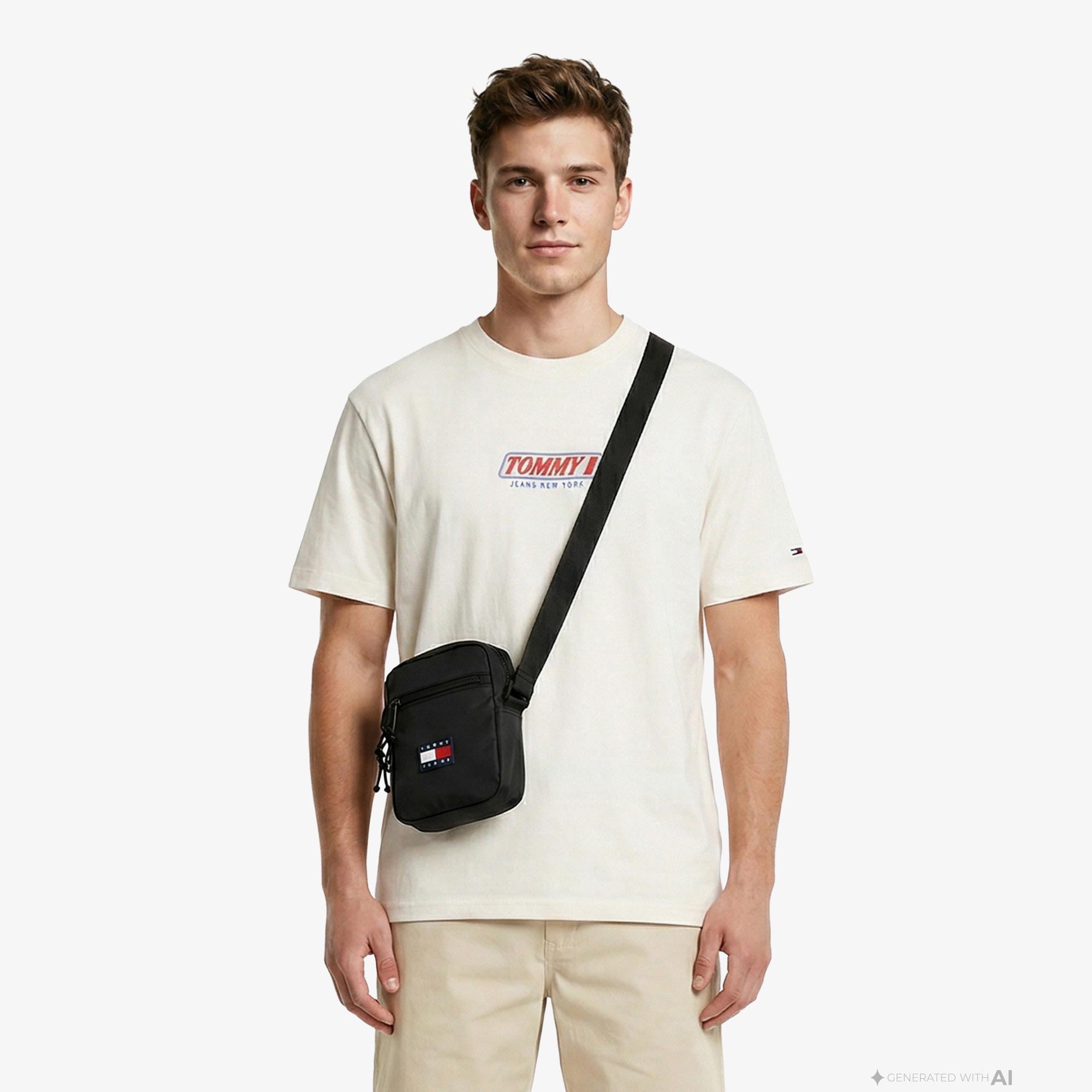 Tommy Hilfiger Erkek Beyaz T-Shirt