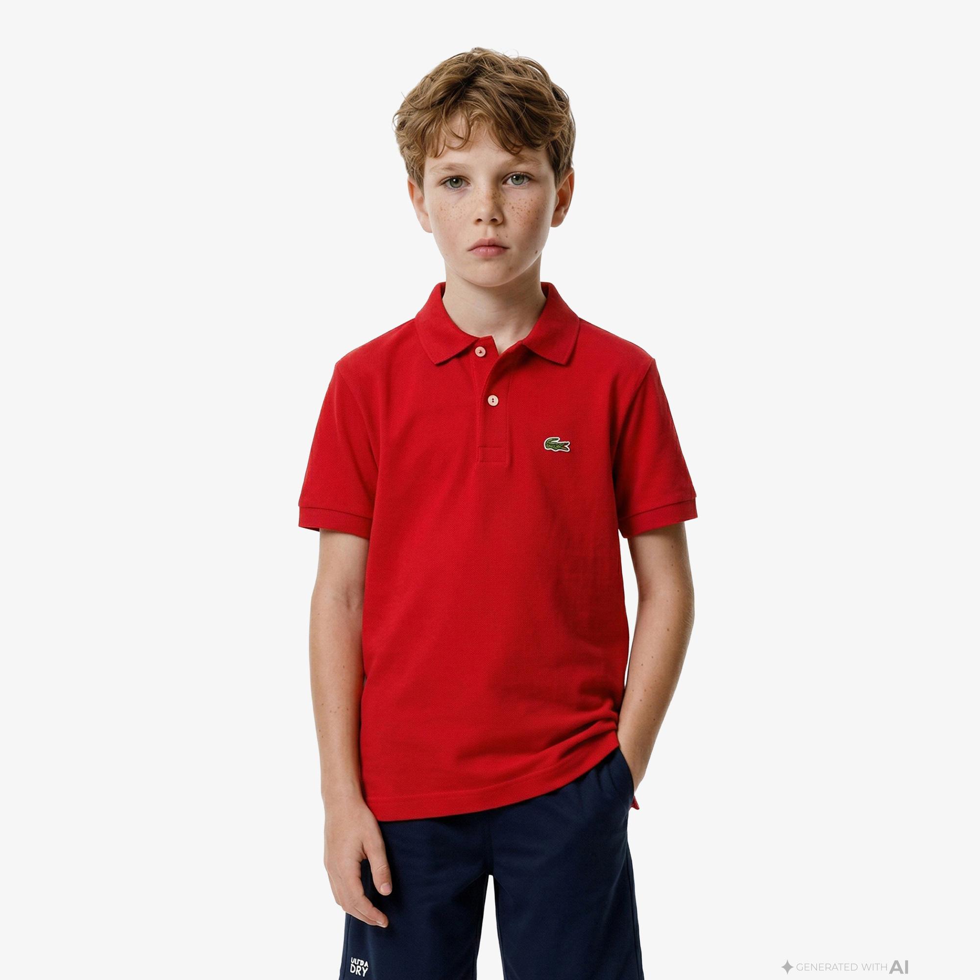 Lacoste Çocuk Regular Fit Kırmızı Polo