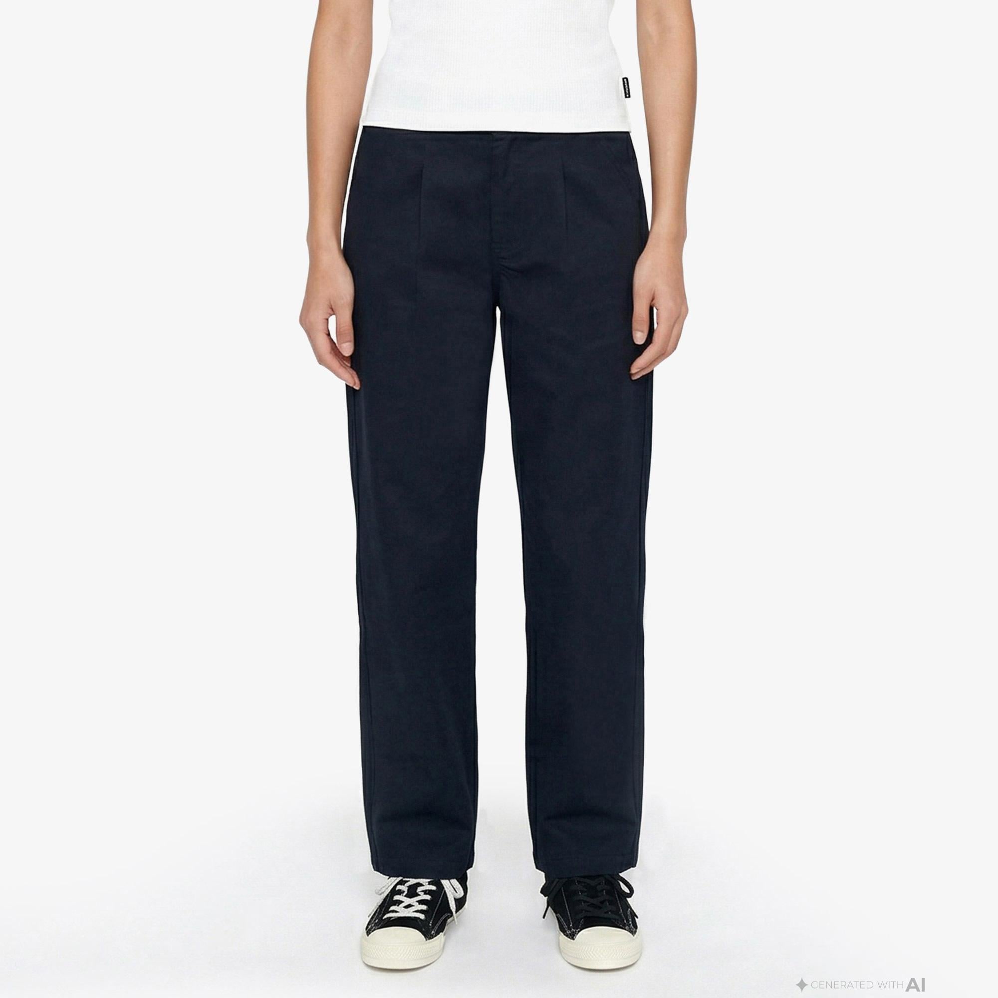 Converse Relaxed Wide Leg Kadın Siyah Pantolon