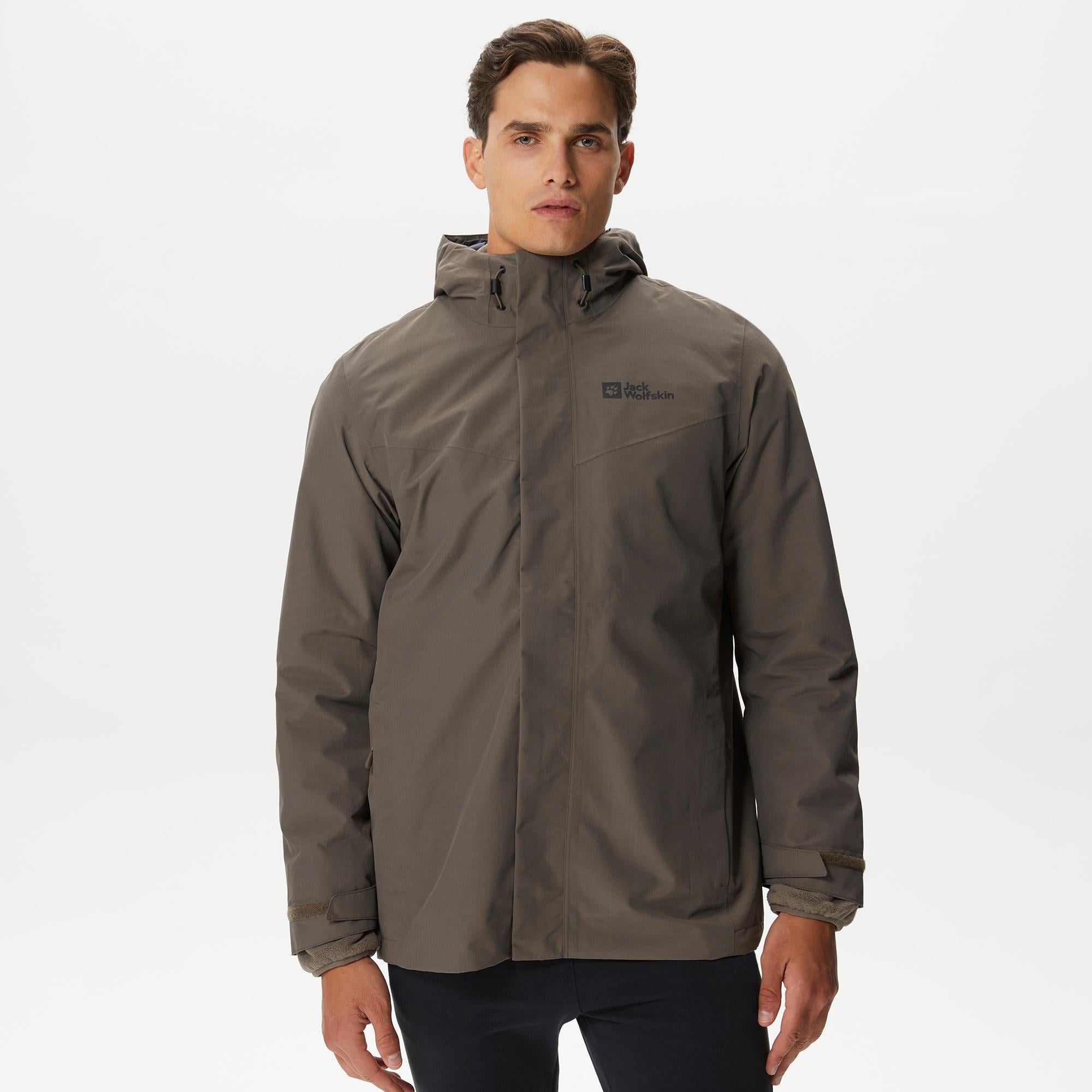 Jack Wolfskin Altenberg 3In1 Erkek Kahverengi Mont