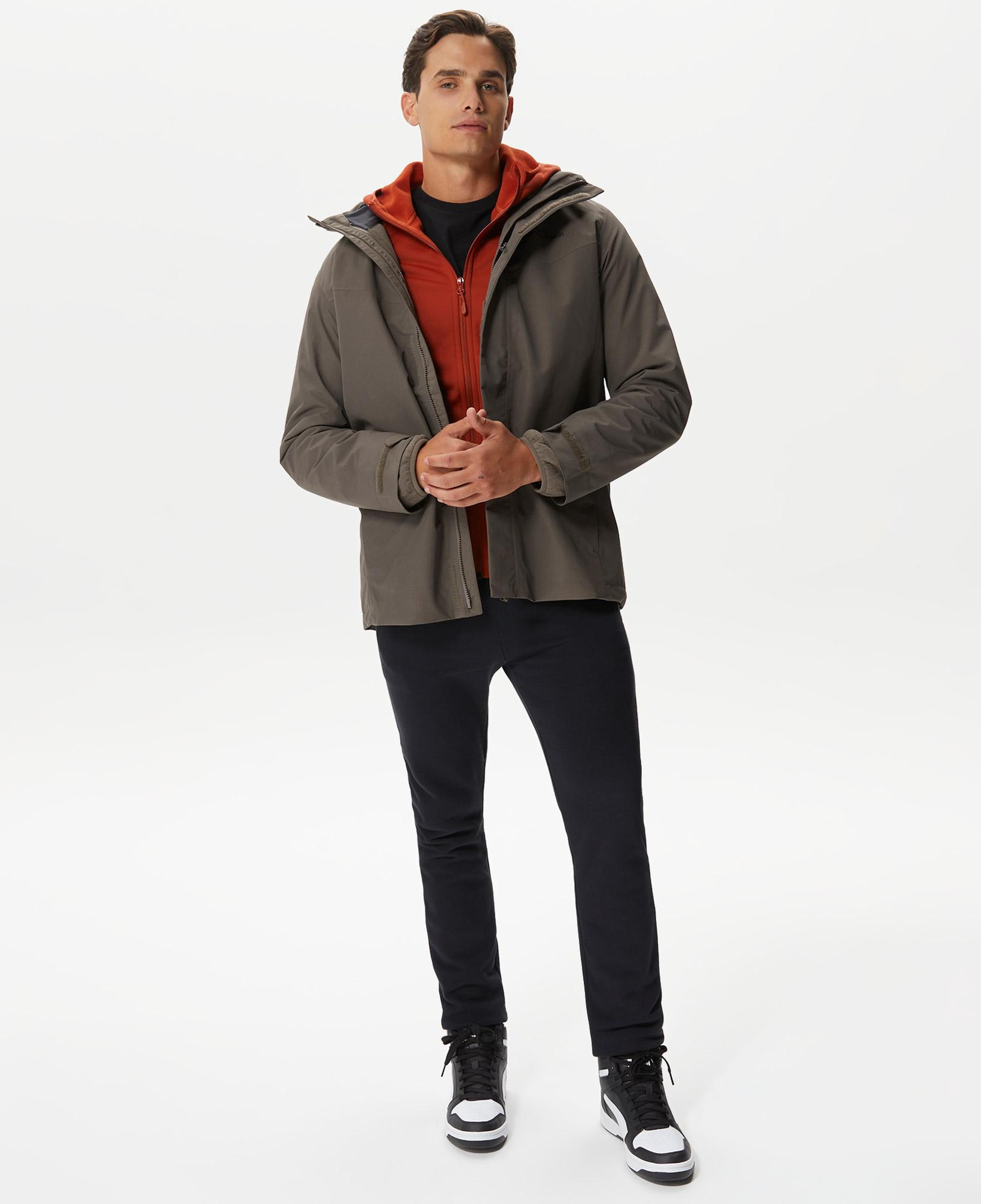 Jack Wolfskin Altenberg 3In1 Erkek Kahverengi Mont
