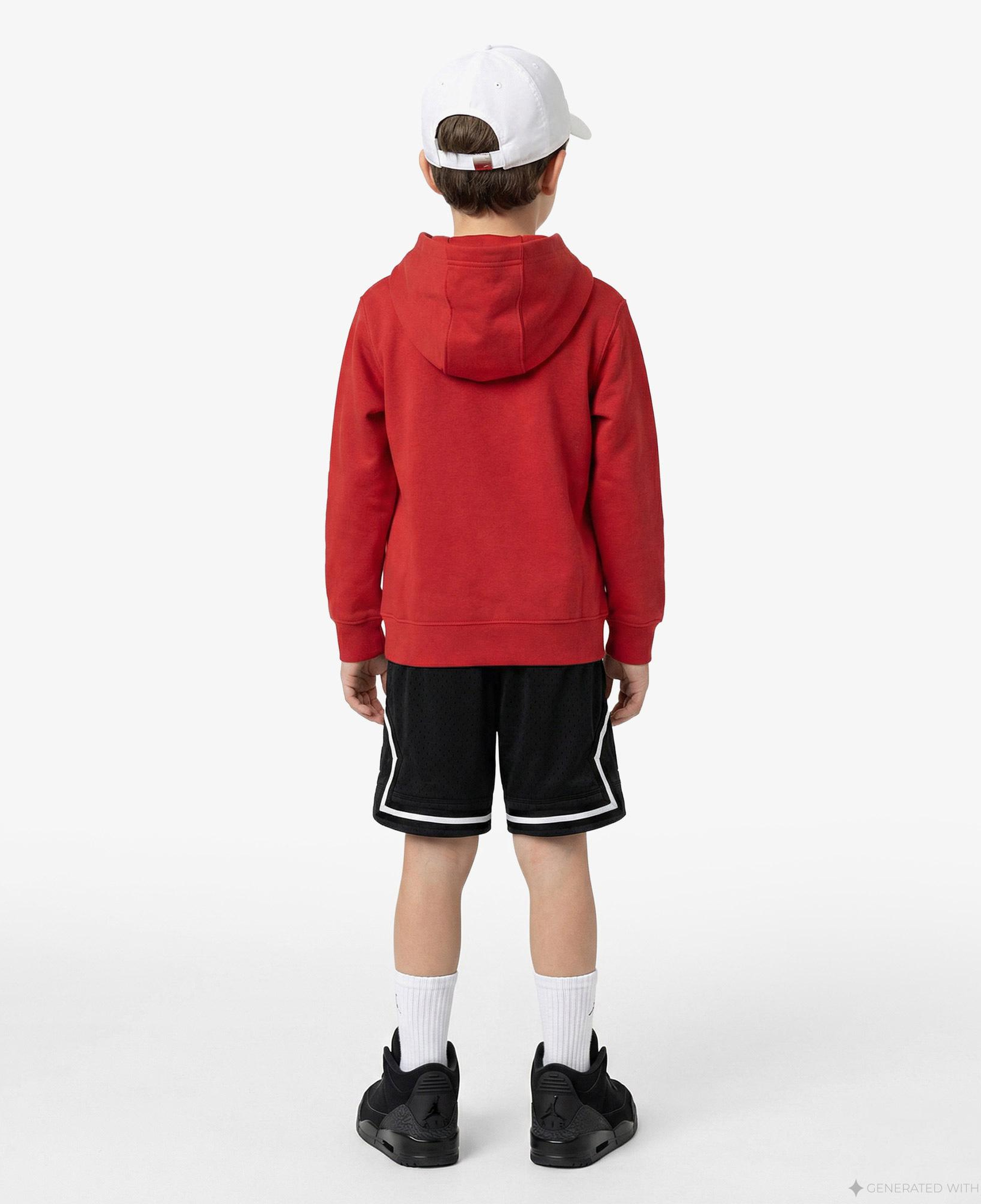 Jordan Baseline Çocuk Kırmızı Kapüşonlu Sweatshirt