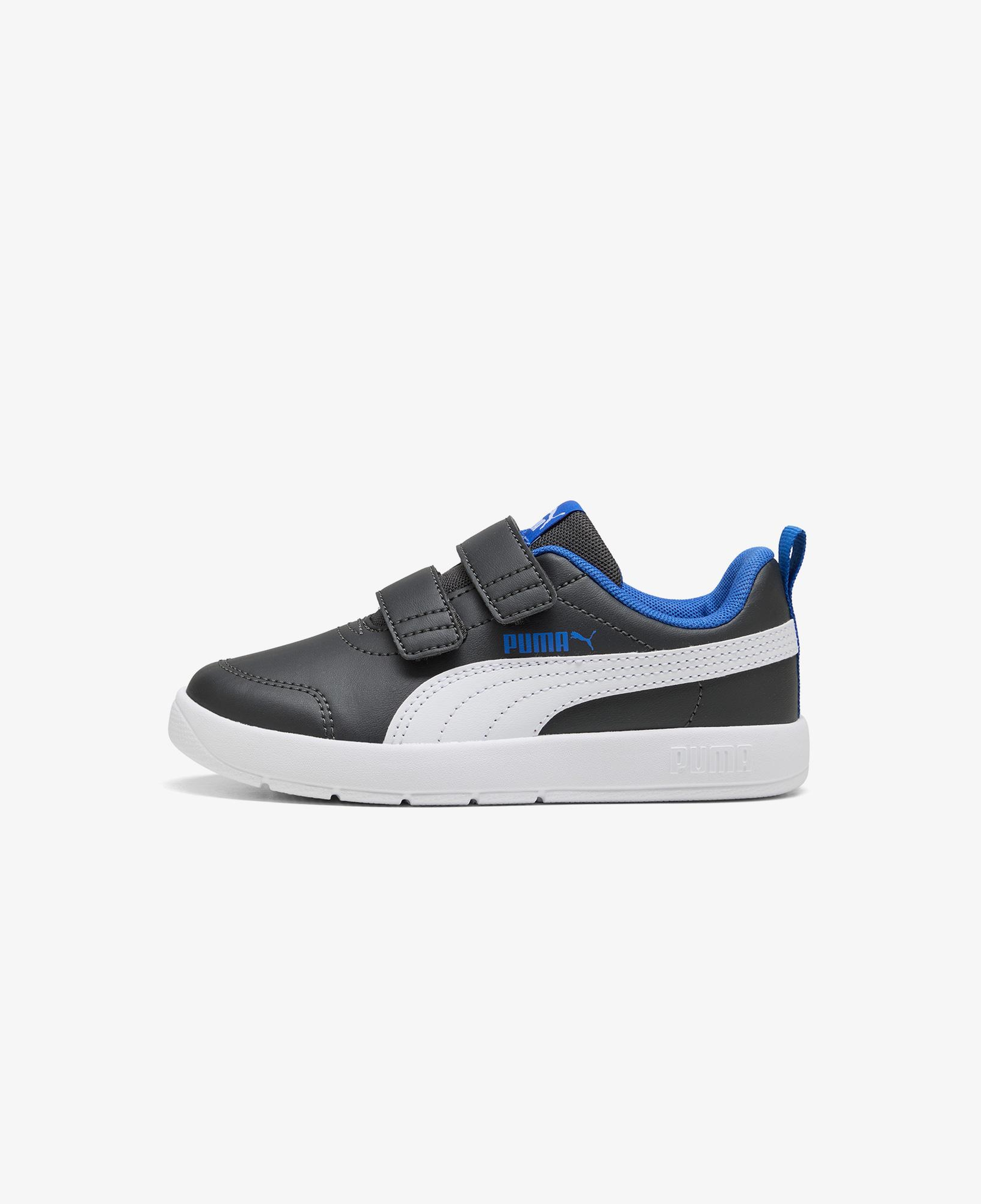 Puma Courtflex V3 Çocuk Gri Spor Ayakkabı
