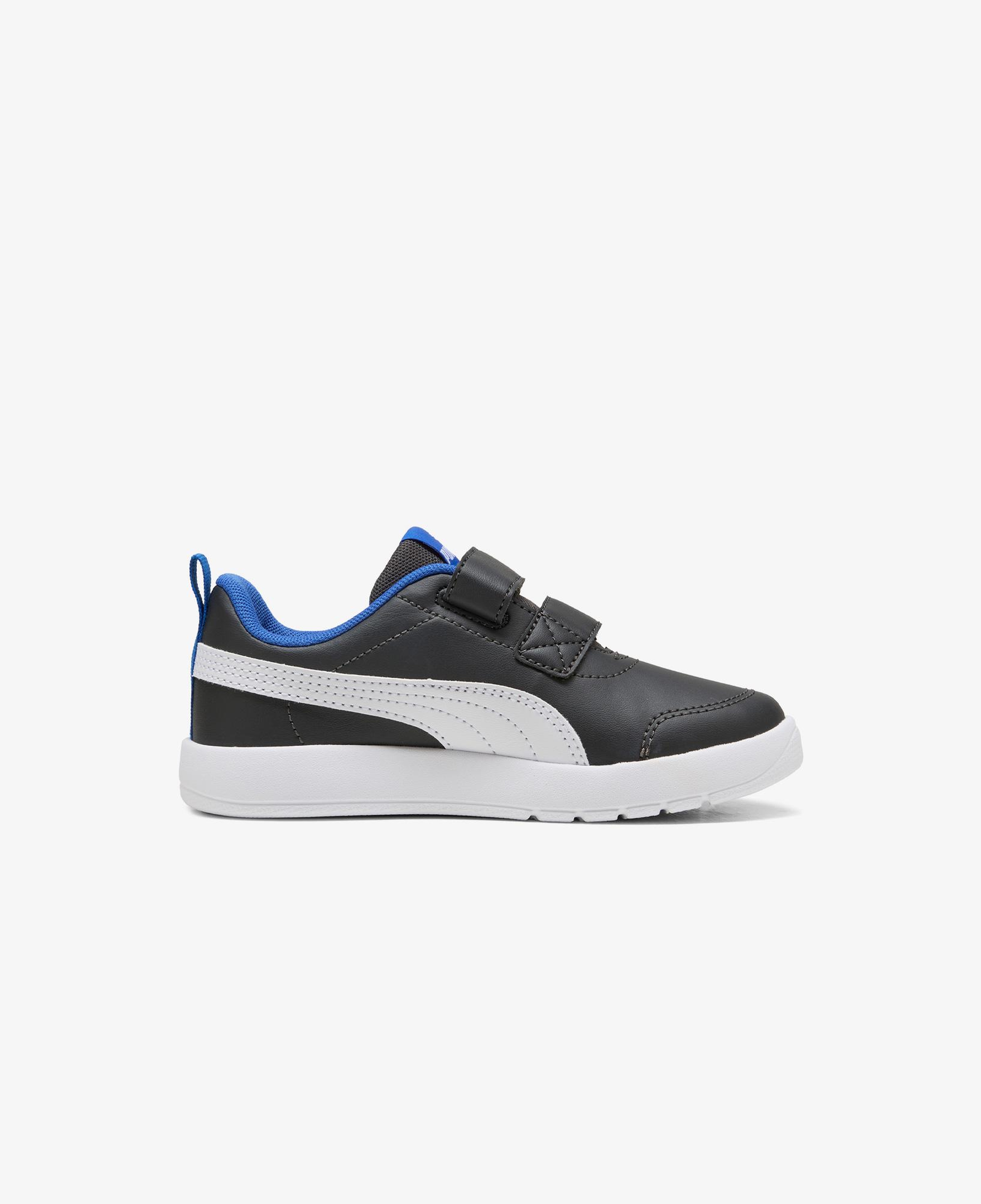 Puma Courtflex V3 Çocuk Gri Spor Ayakkabı
