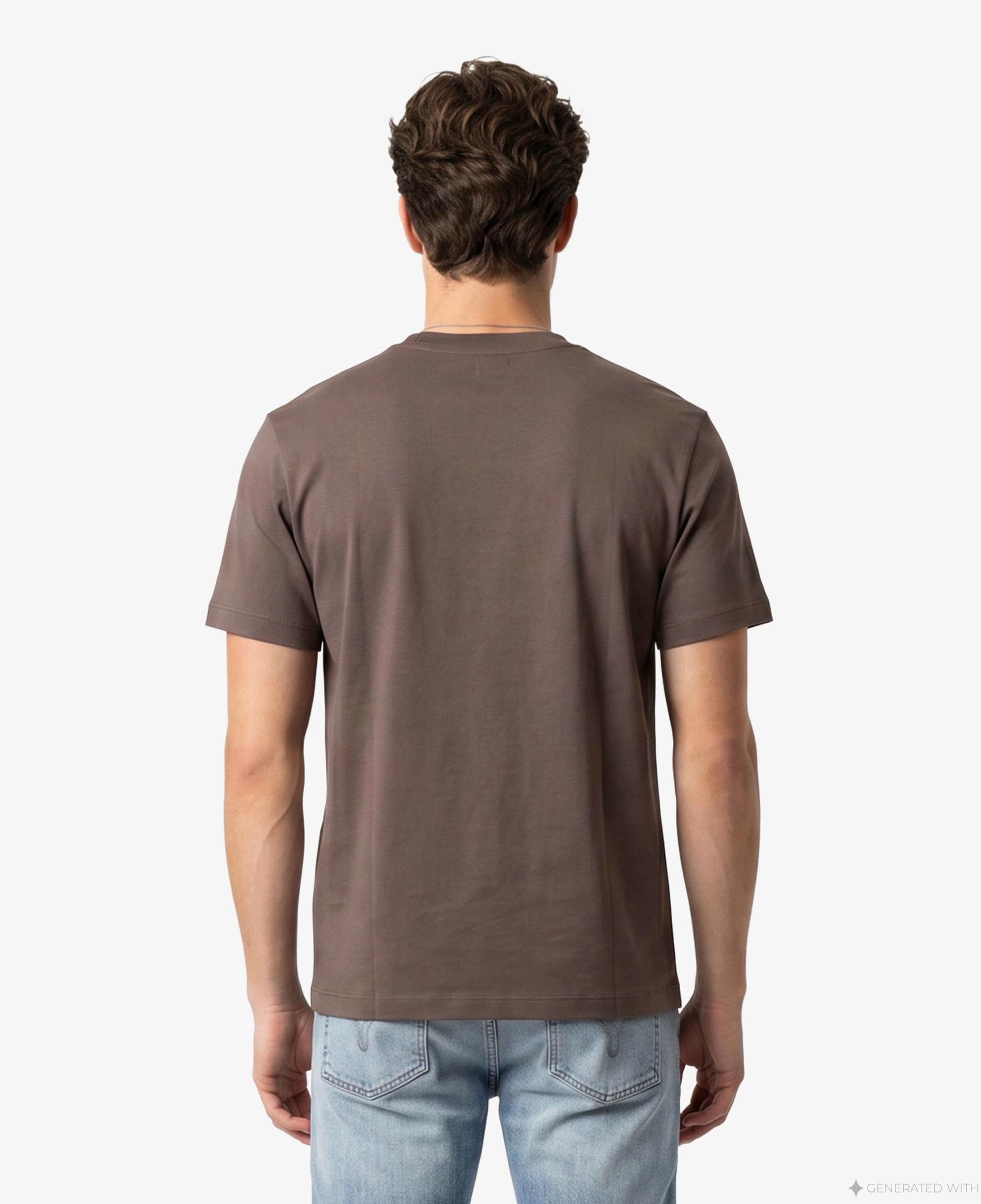 Calvin Klein 20S Sportswear Grap Erkek Kahverengi T-Shirt