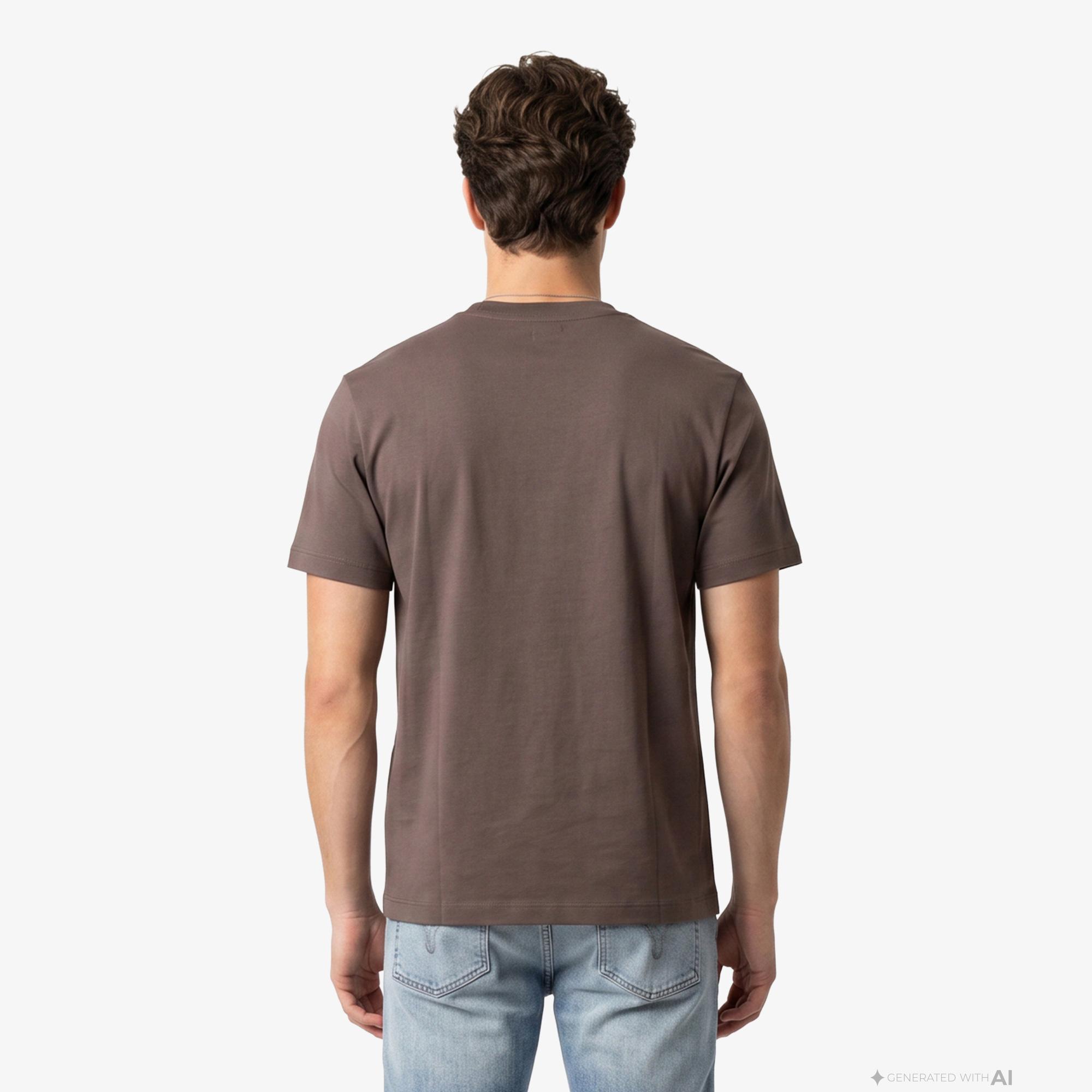 Calvin Klein 20S Sportswear Grap Erkek Kahverengi T-Shirt