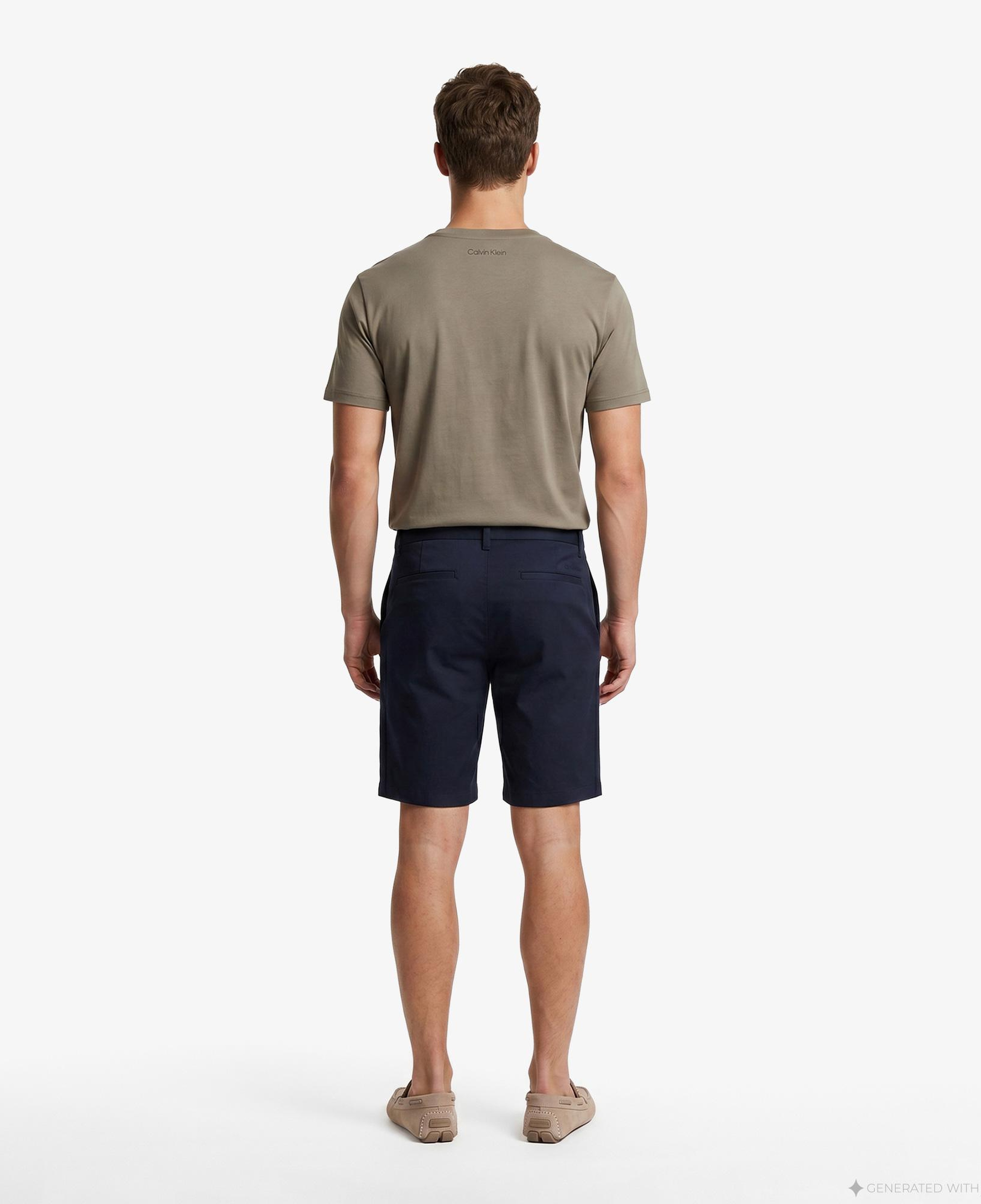 Calvin Klein Refined Stretch Classic Erkek Mavi Şort
