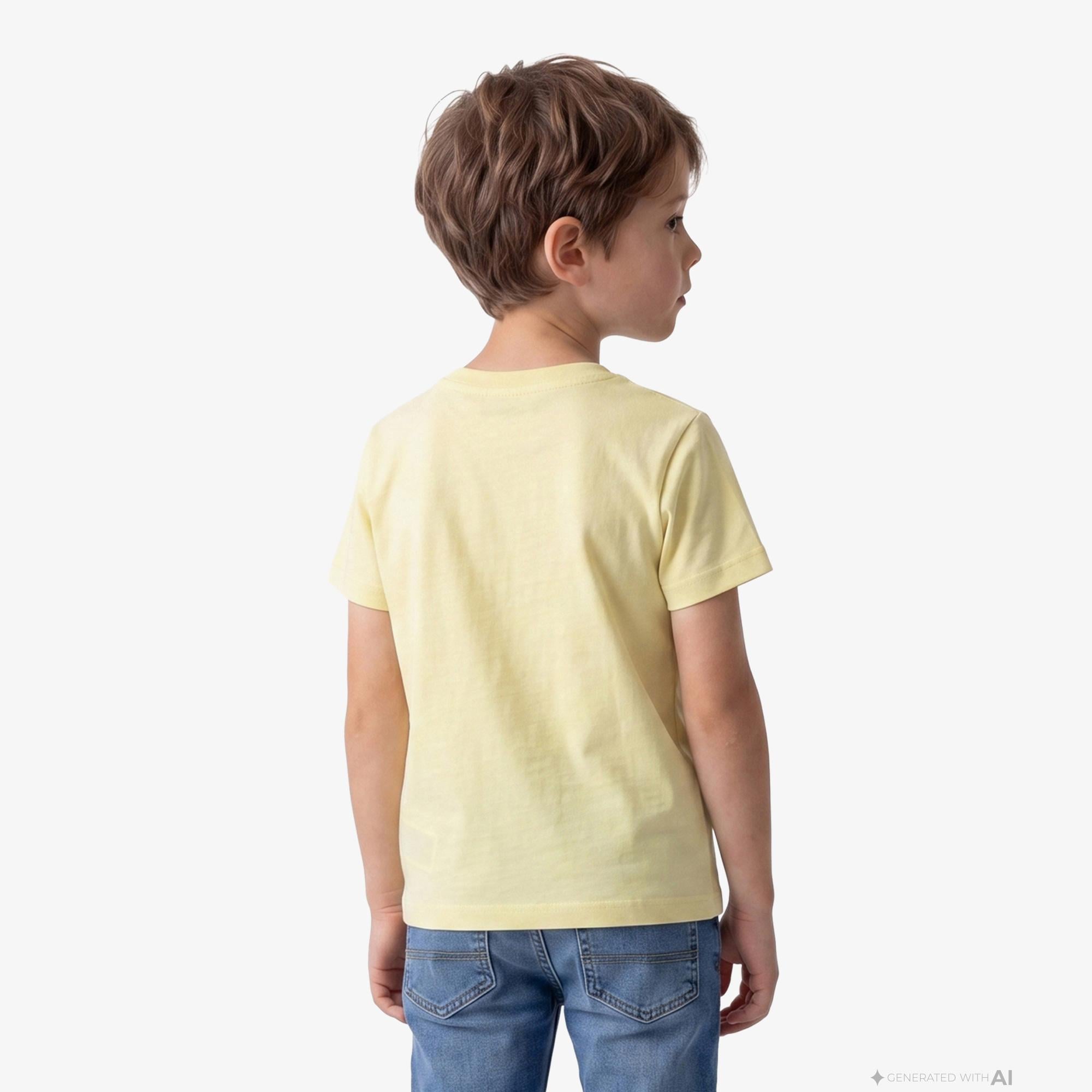 Calvin Klein Logo Çocuk Sarı T-Shirt