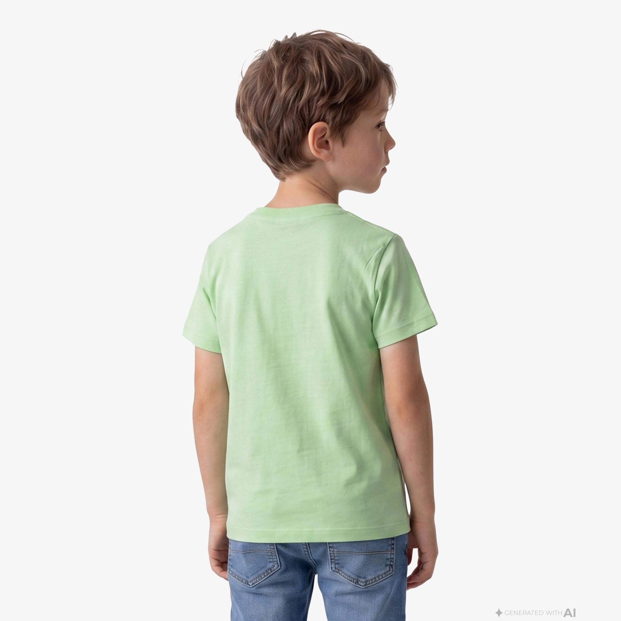 Calvin Klein Chest Logo Çocuk Yeşil T-Shirt