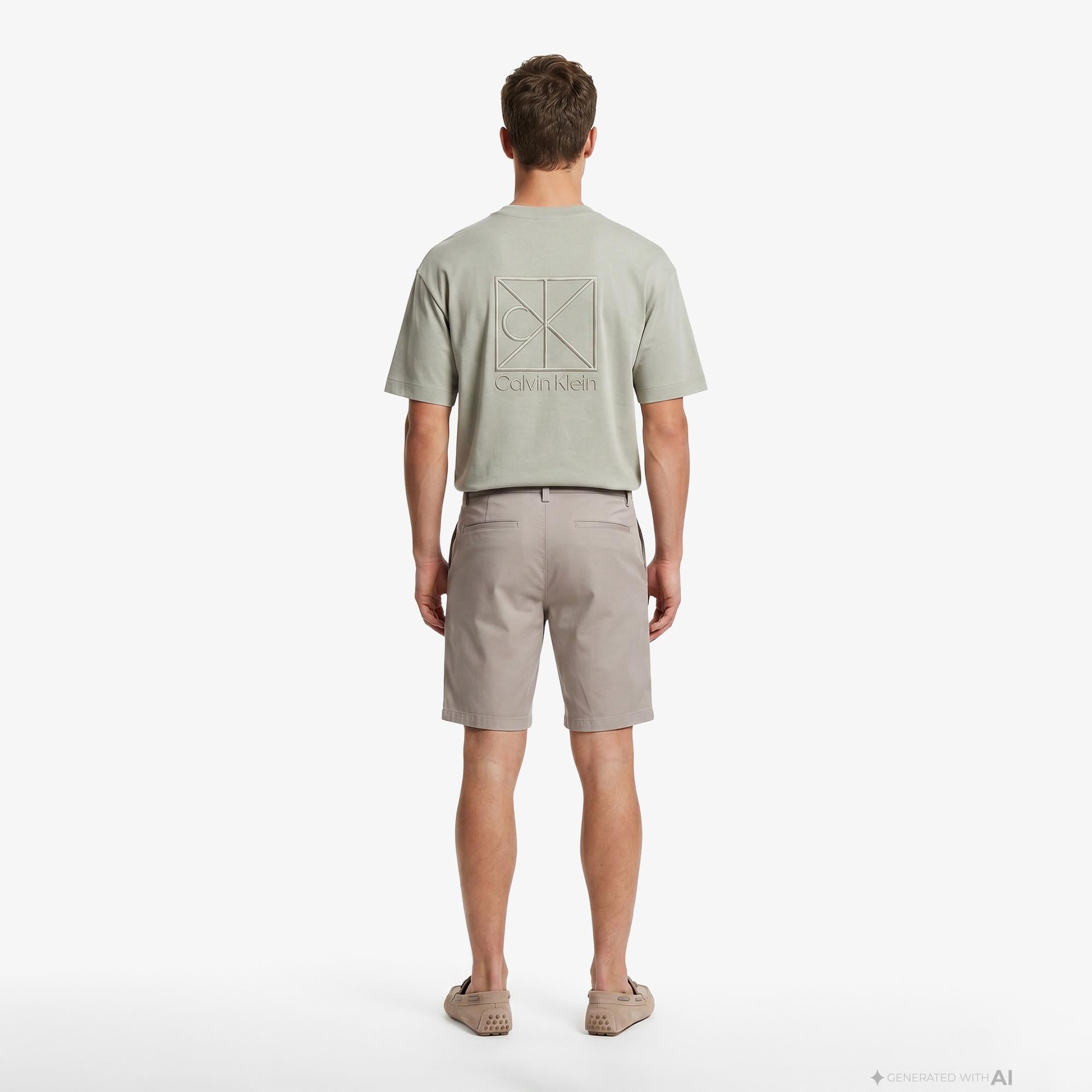 Calvin Klein Refined Stretch Classic Erkek Kahverengi Şort