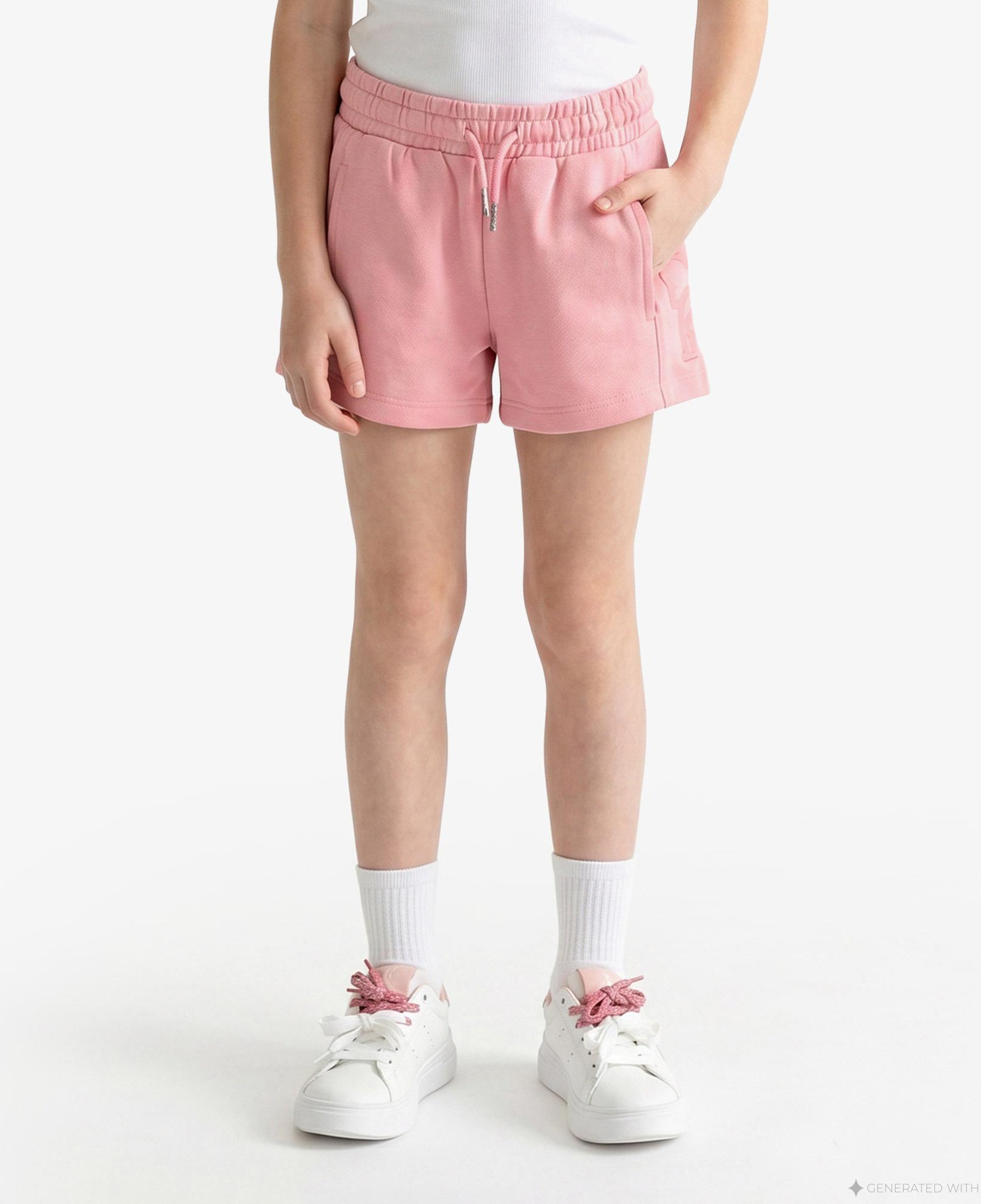 Calvin Klein French Terry Çocuk Pembe Şort