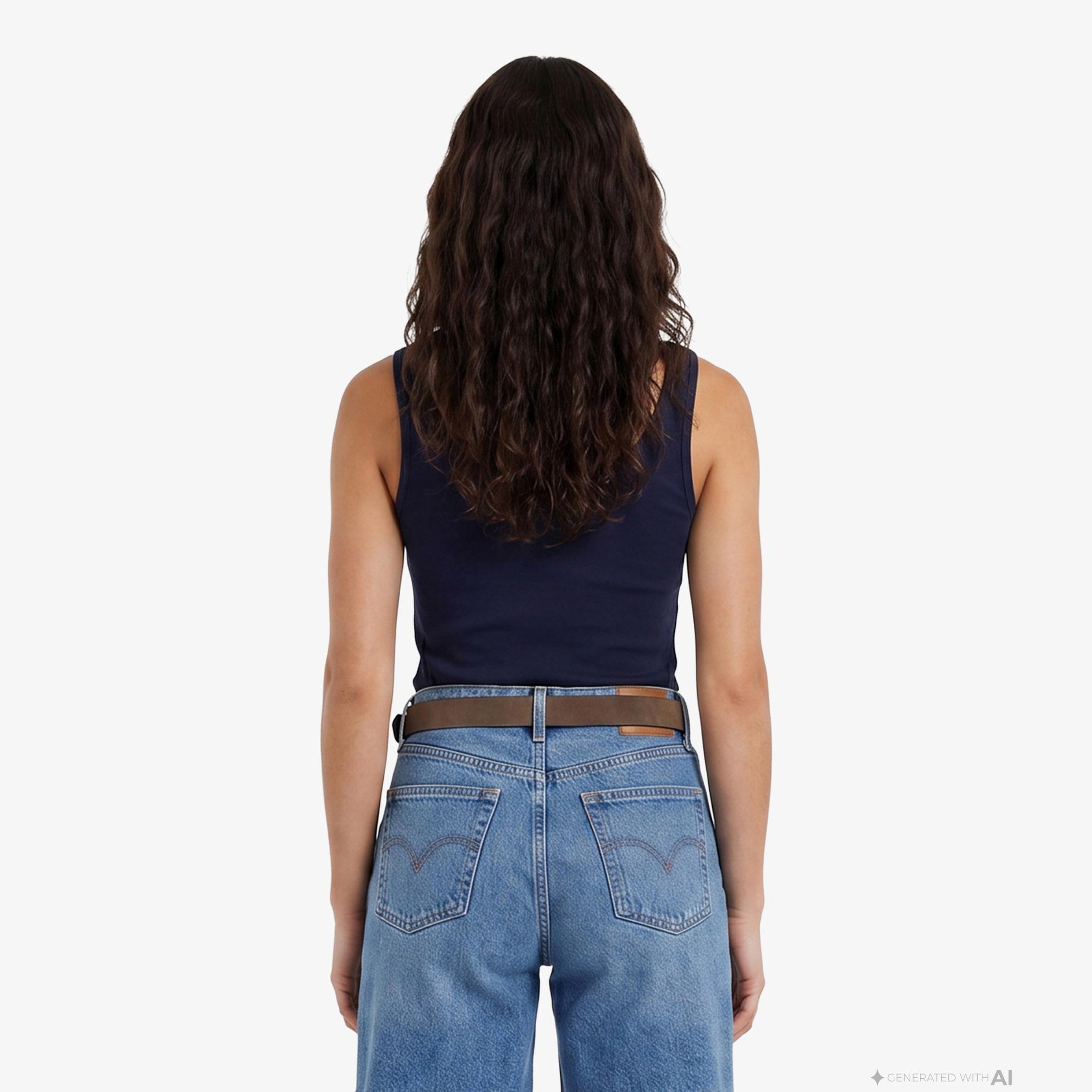 Calvin Klein Graphic Tank Kadın Mavi Atlet