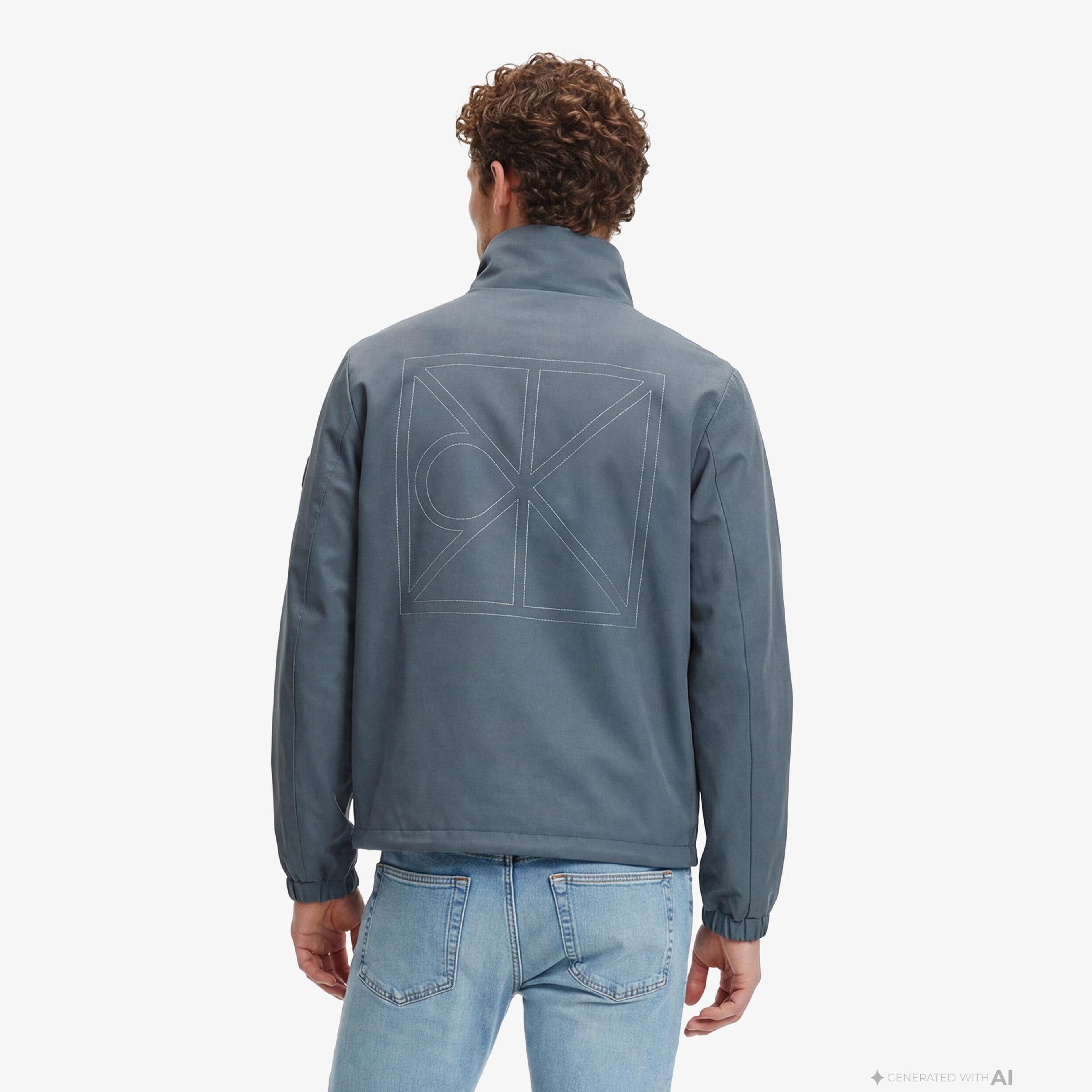 Calvin Klein Nylon Unfilled Reversible Erkek Siyah Ceket