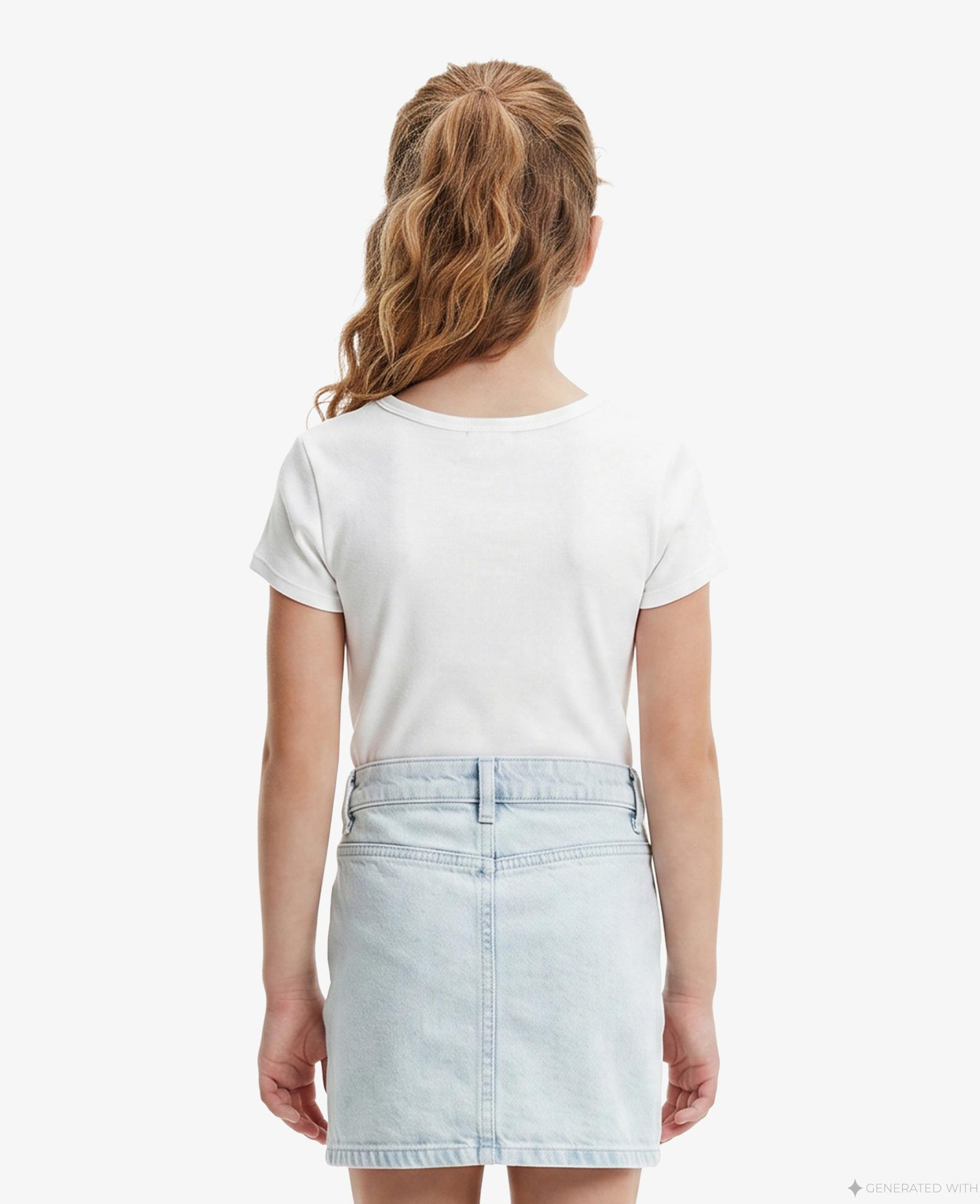 Calvin Klein Monologo Baby Çocuk Beyaz T-Shirt