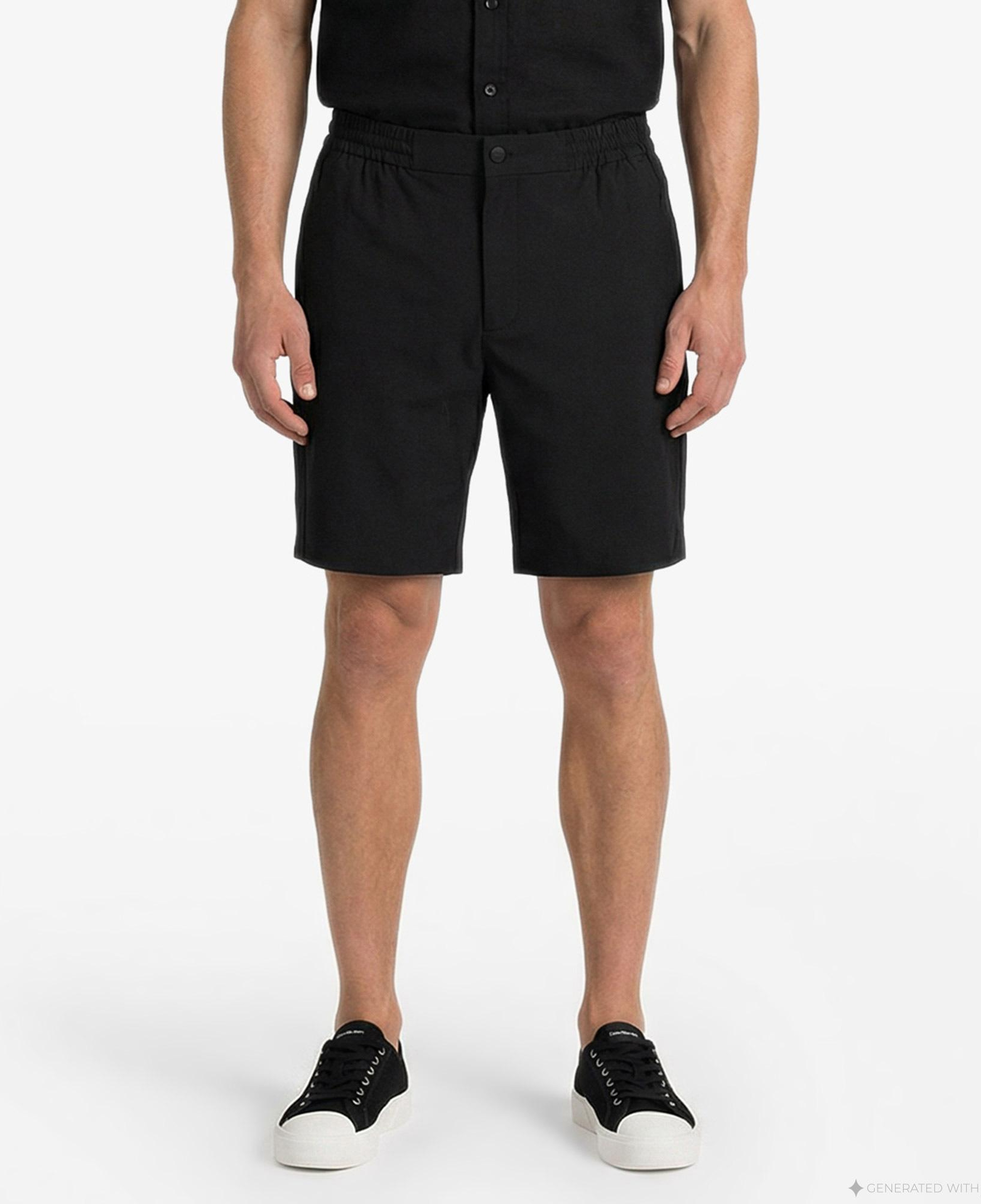 Calvin Klein Dobby Half Elastic Erkek Siyah Şort