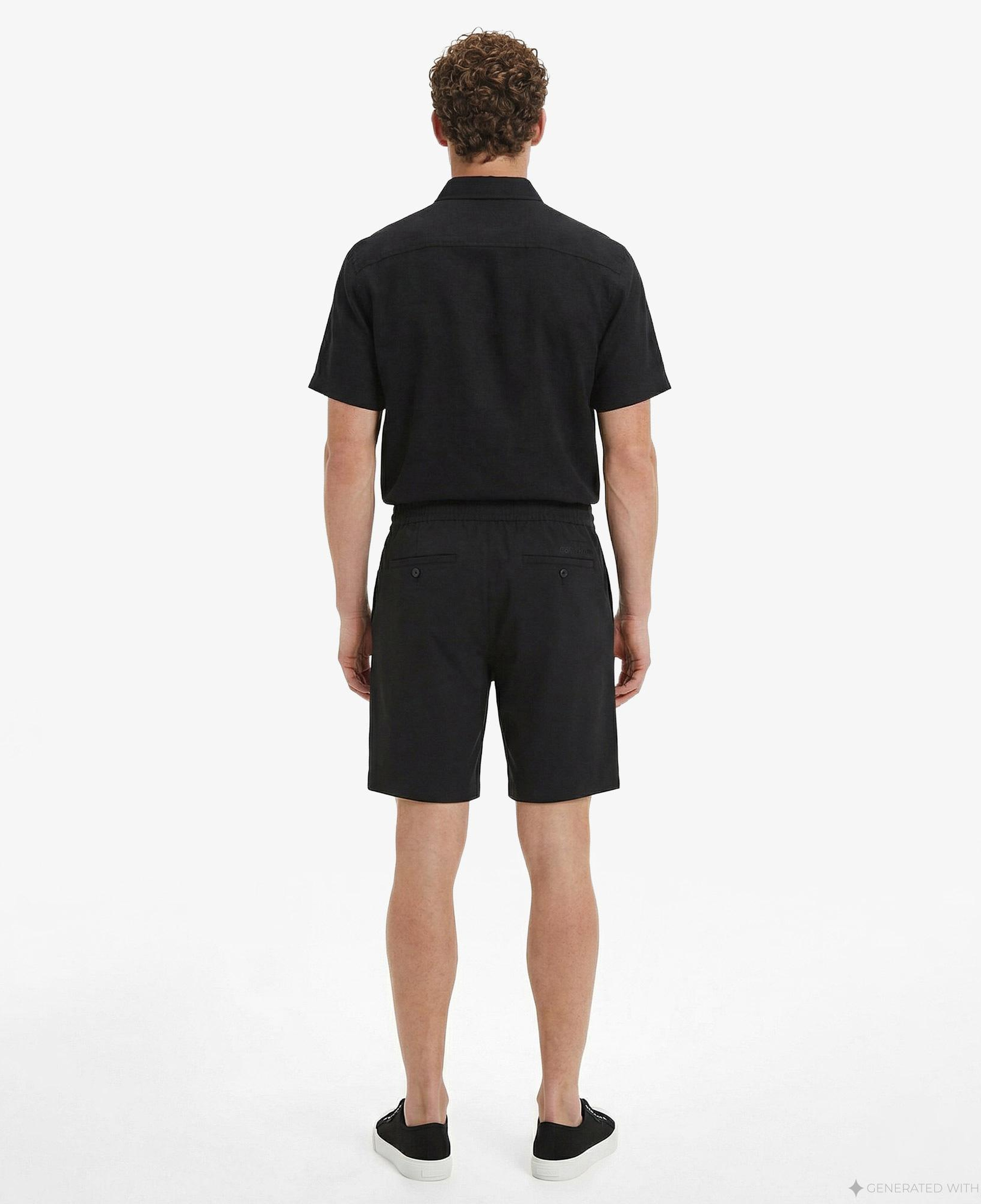 Calvin Klein Dobby Half Elastic Erkek Siyah Şort