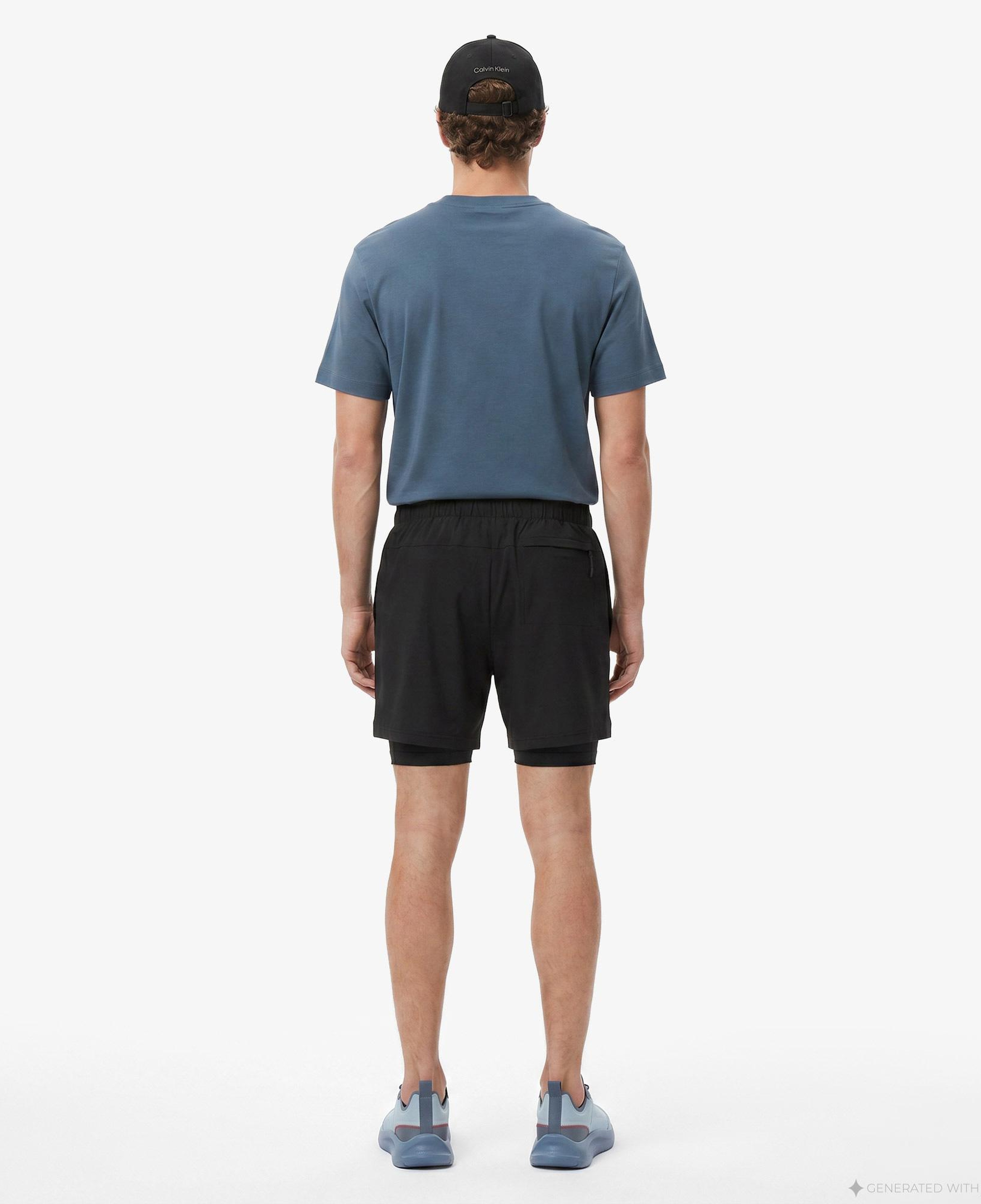 Calvin Klein Woven 2 in 1 Erkek Siyah Şort