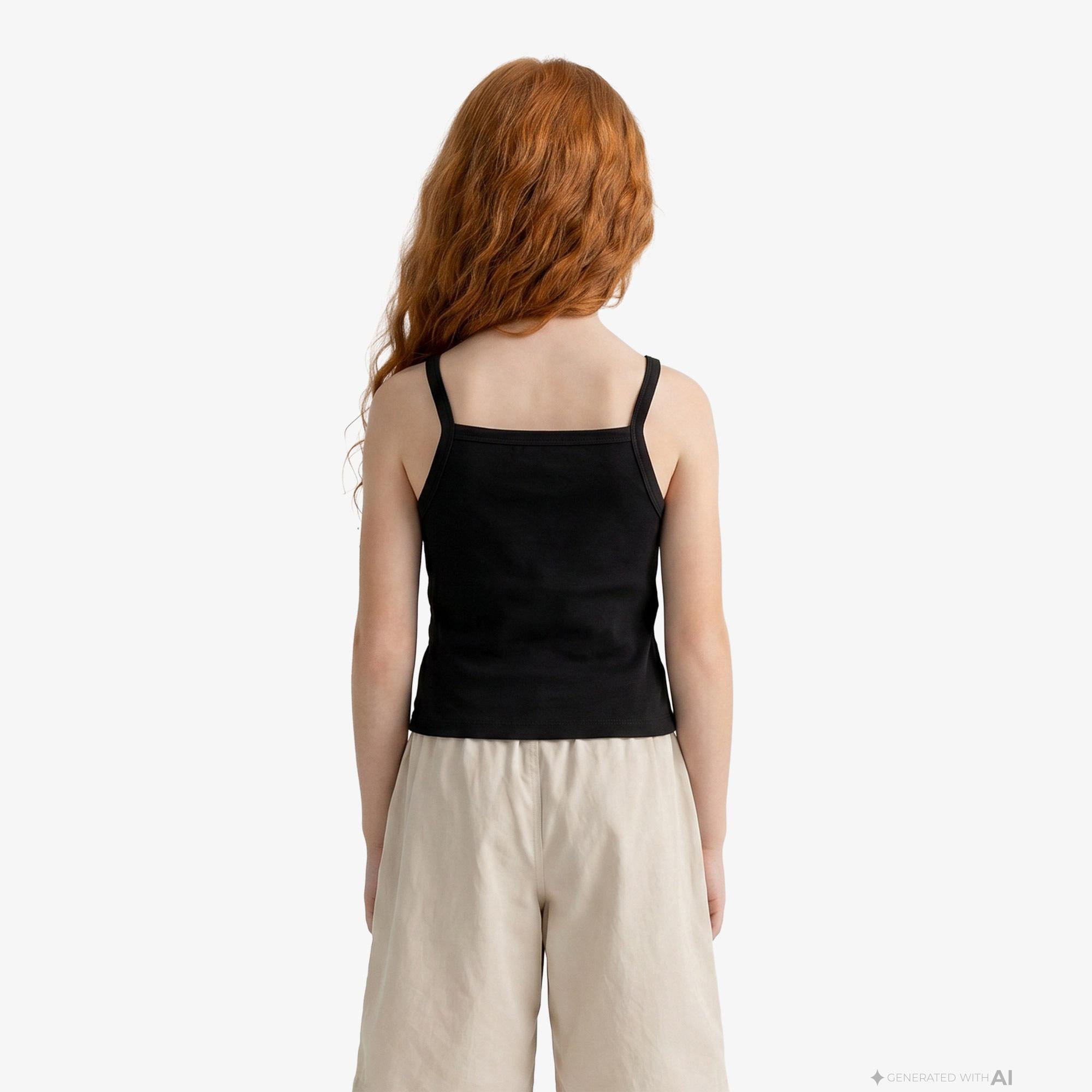 Calvin Klein Punto Strap Çocuk Siyah T-Shirt