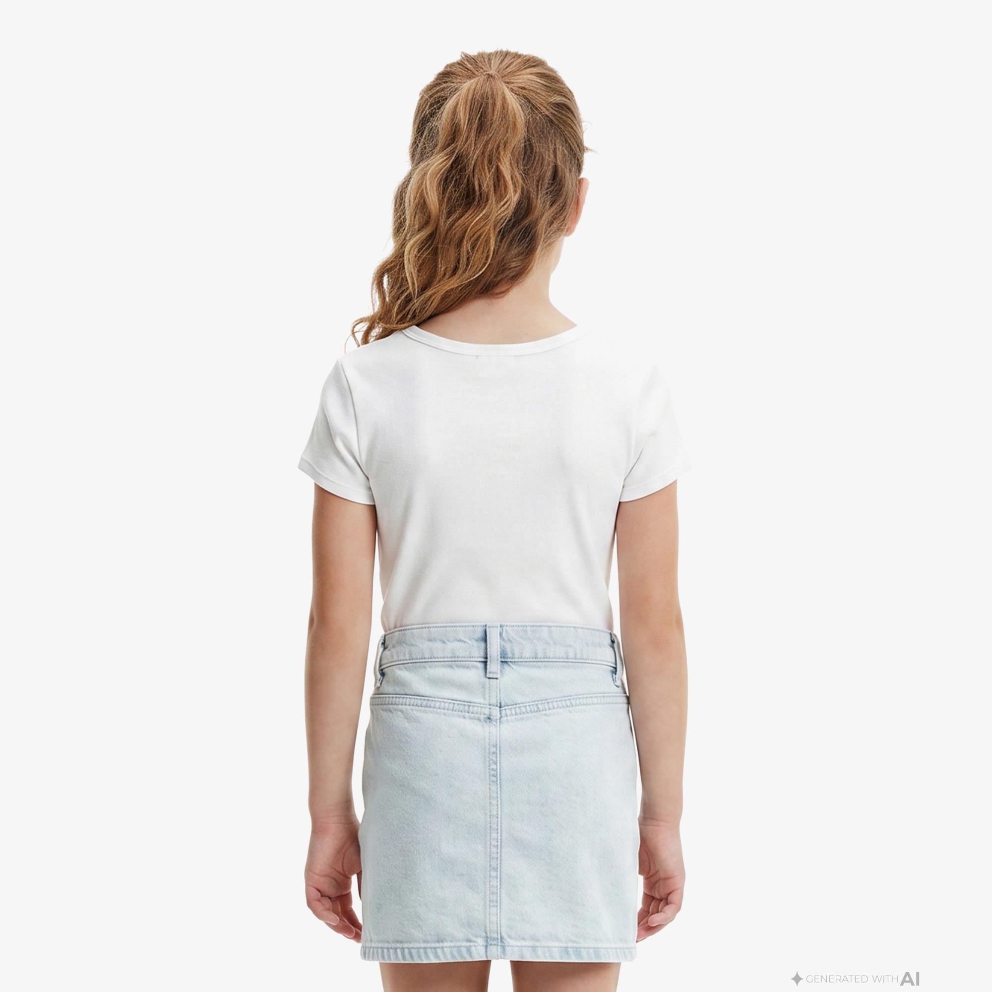 Calvin Klein Monologo Baby Çocuk Beyaz T-Shirt