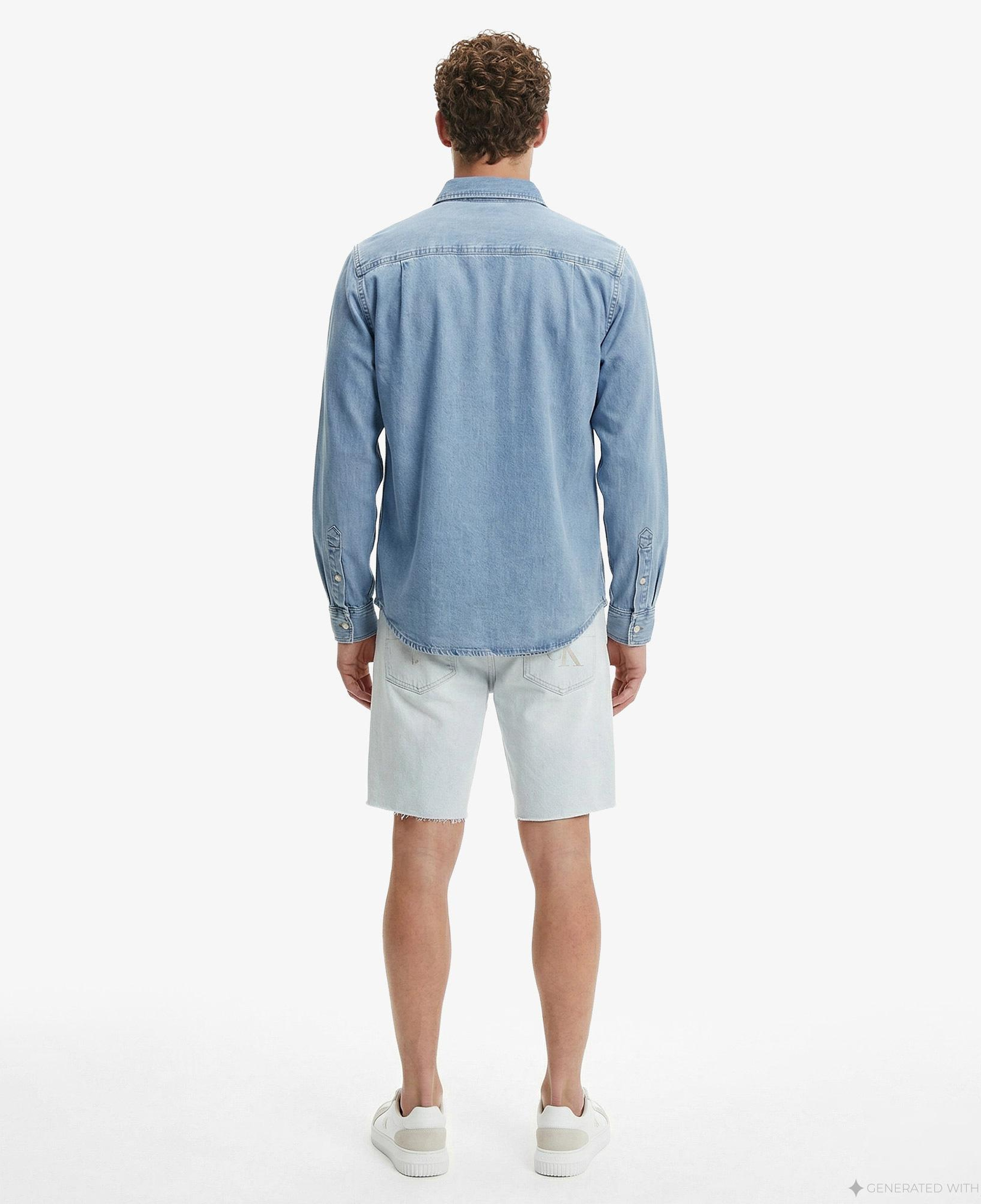 Calvin Klein Essential Classic 205 Erkek Mavi Gömlek
