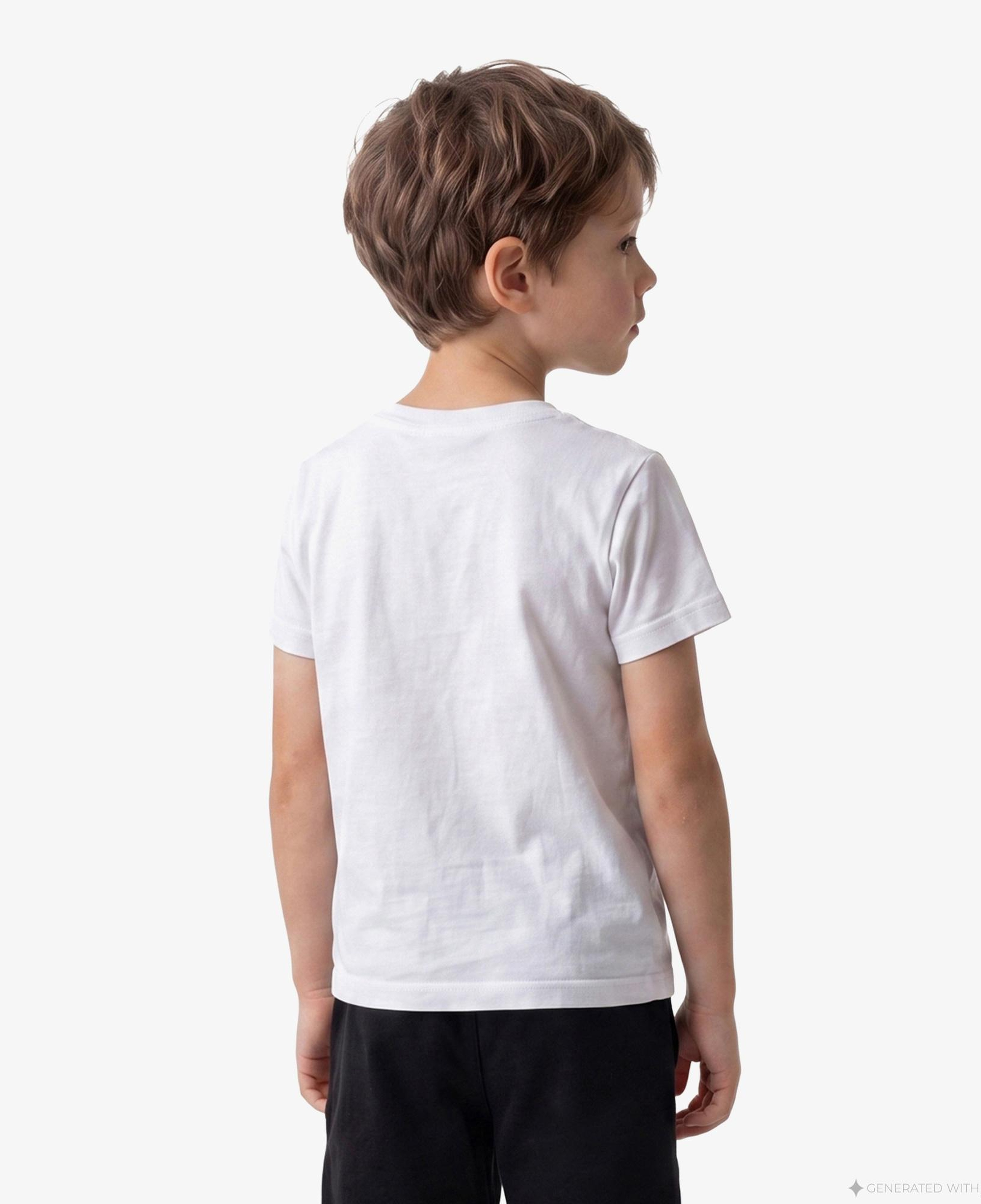 Calvin Klein Logo Çocuk Beyaz T-Shirt