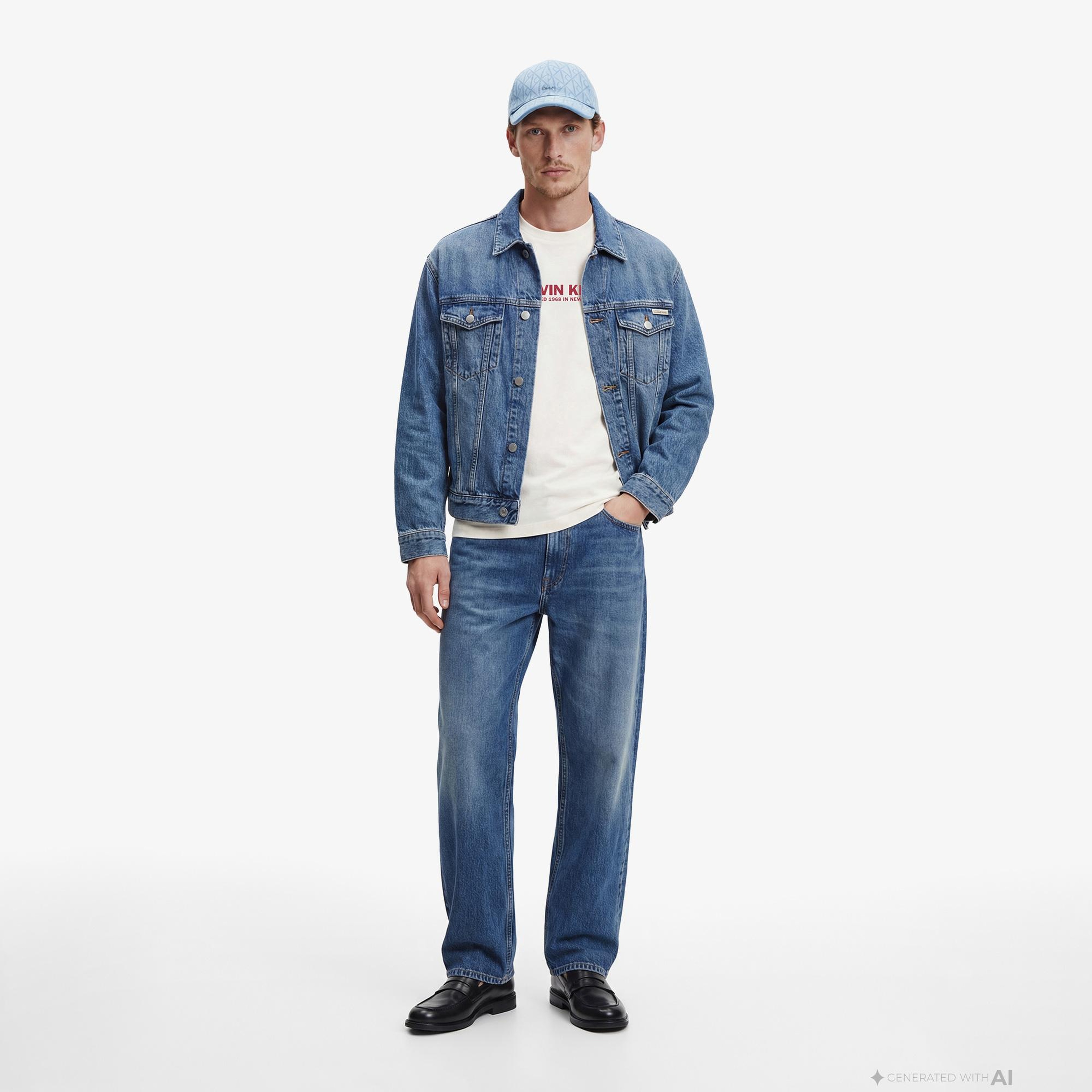 Calvin Klein 30S Grap Erkek Beyaz T-Shirt