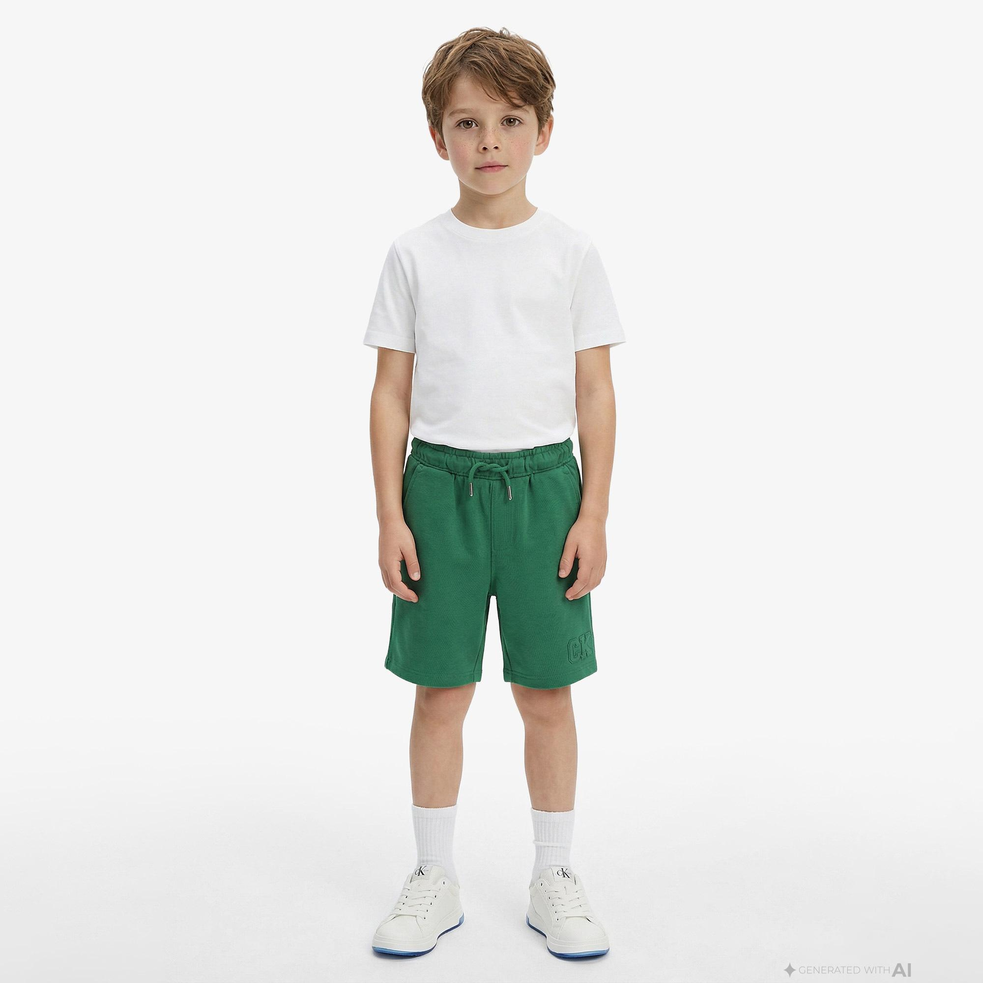 Calvin Klein Relaxed Çocuk Yeşil Şort
