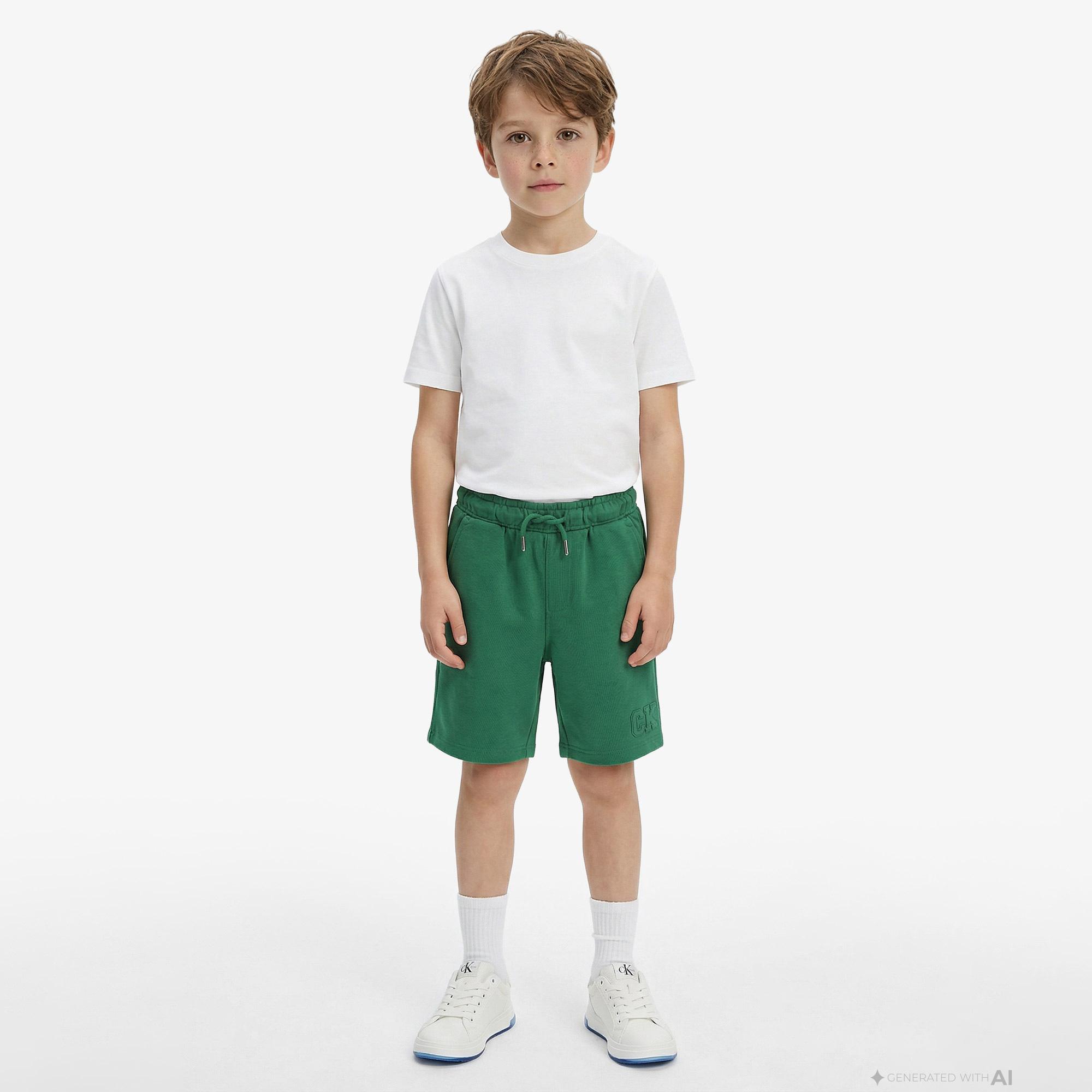 Calvin Klein Relaxed Çocuk Yeşil Şort