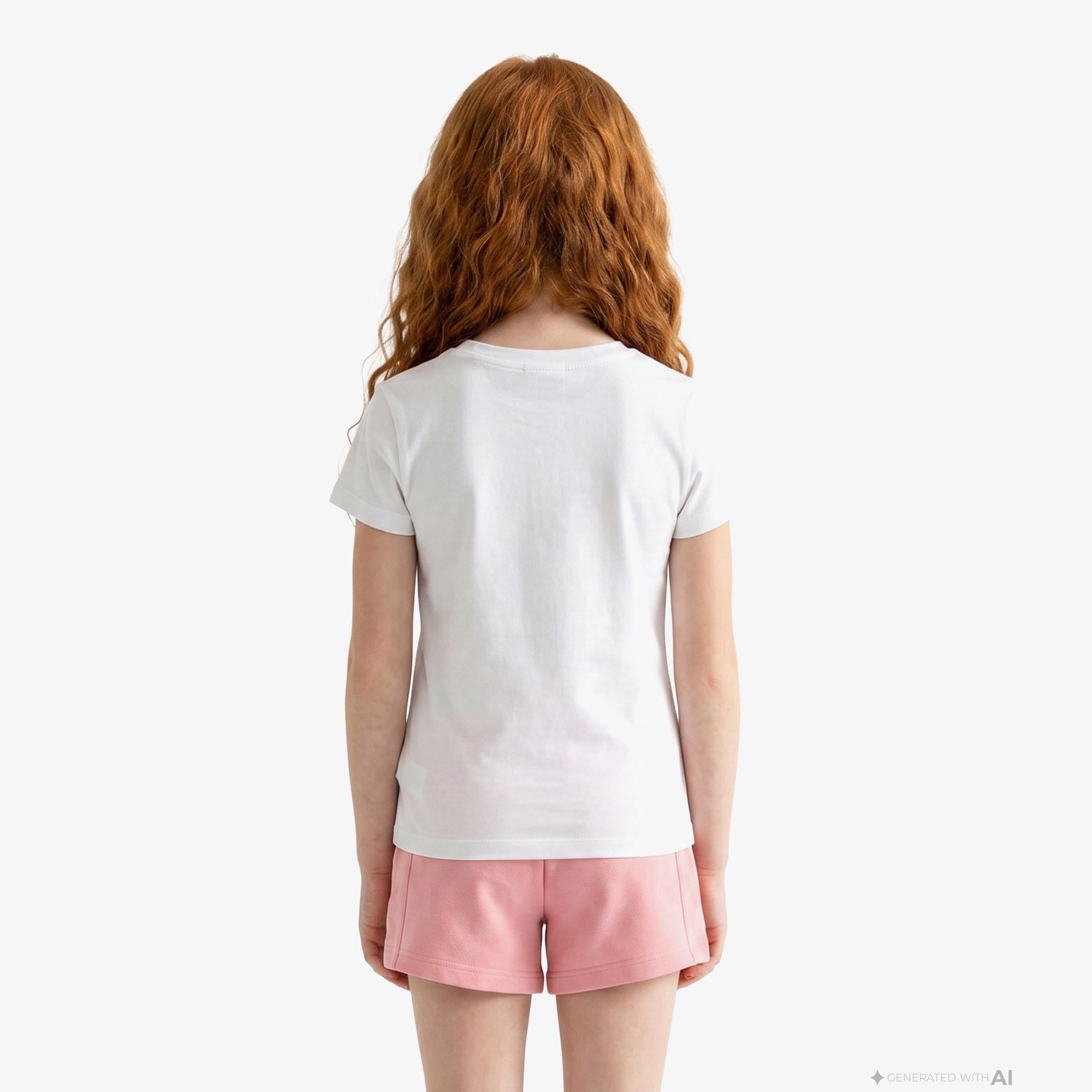 Calvin Klein Script Logo Slim Çocuk Beyaz T-Shirt