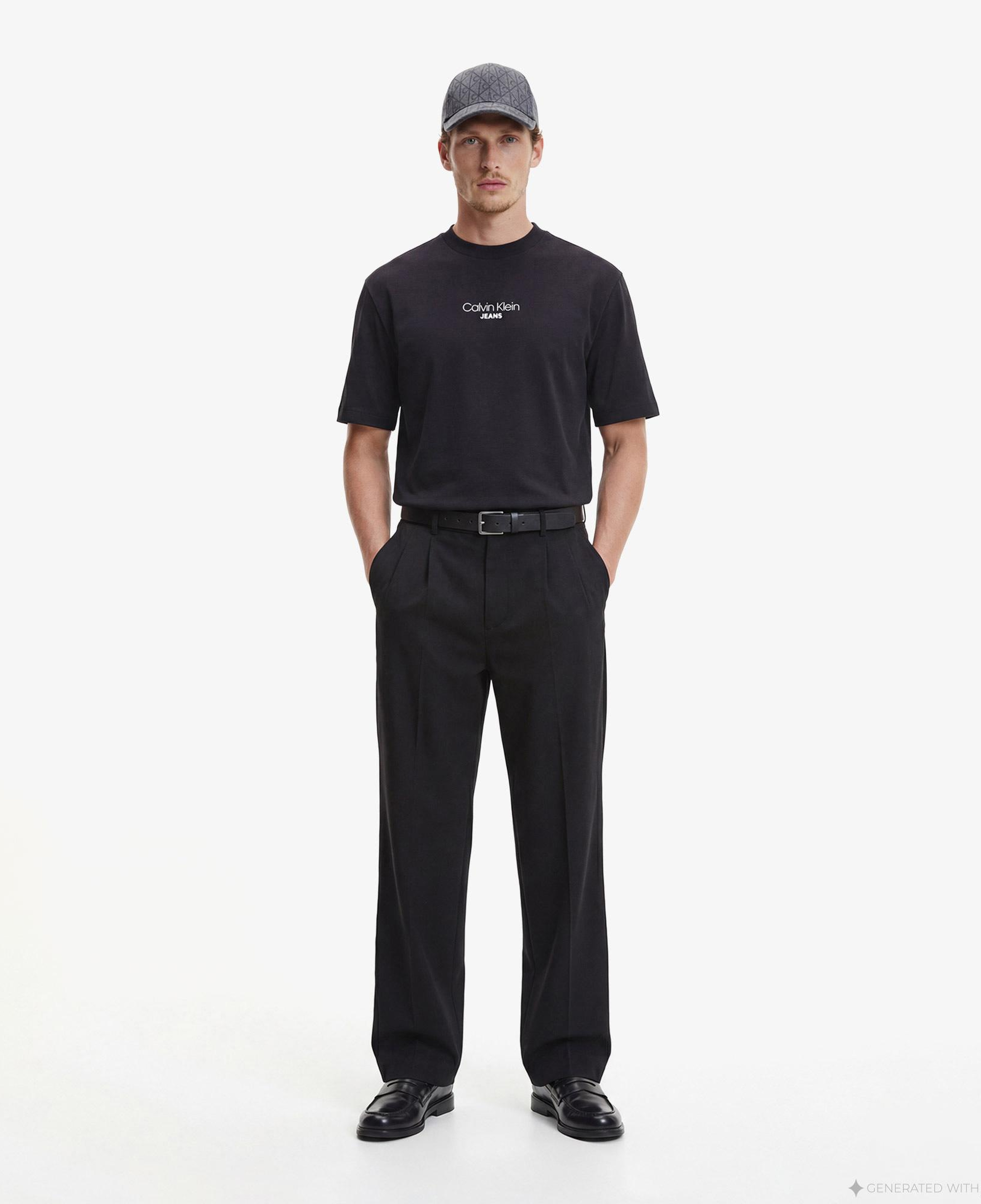 Calvin Klein Relaxed Fit Graphic Erkek Siyah T-Shirt