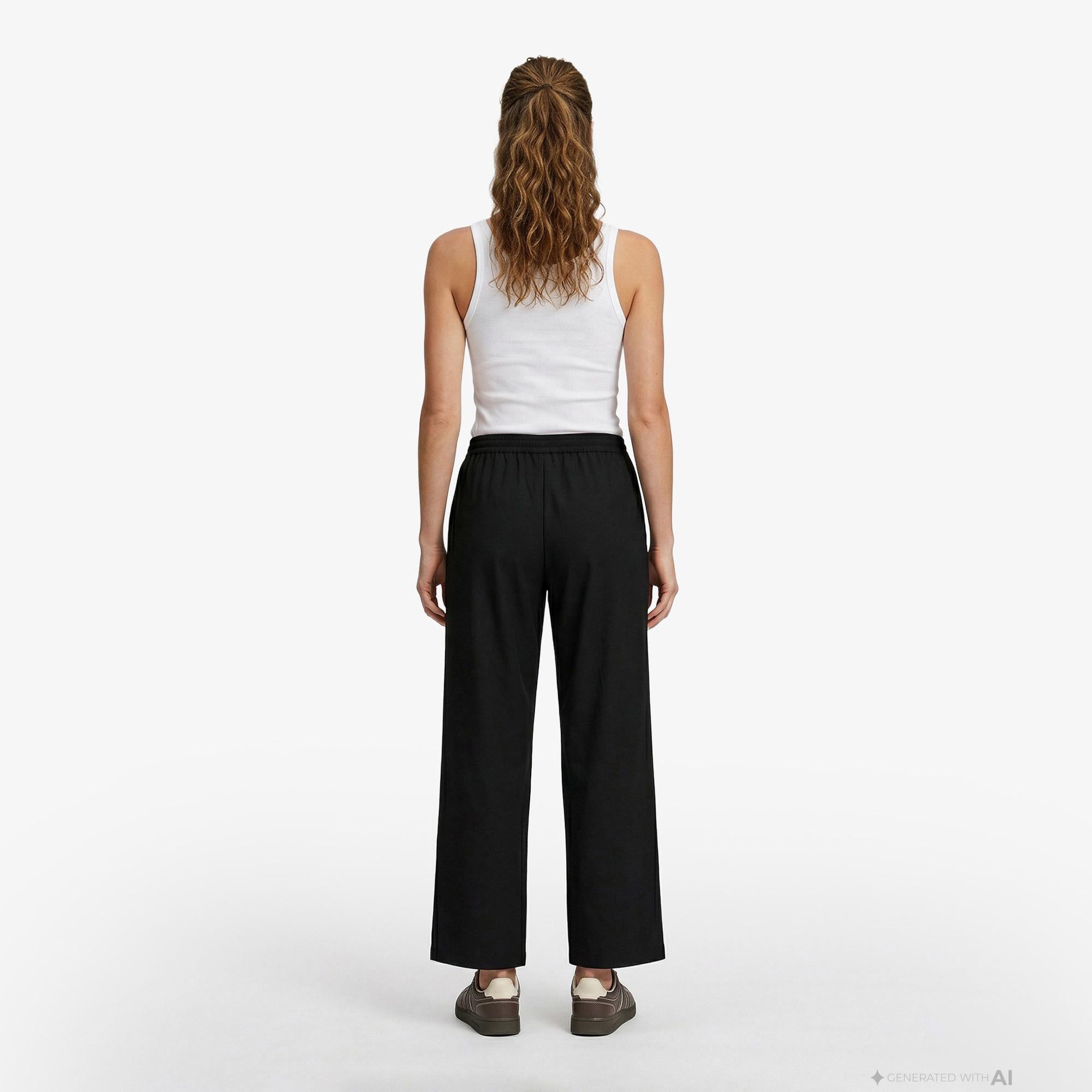 Calvin Klein Commuter Woven Kadın Siyah Pantolon