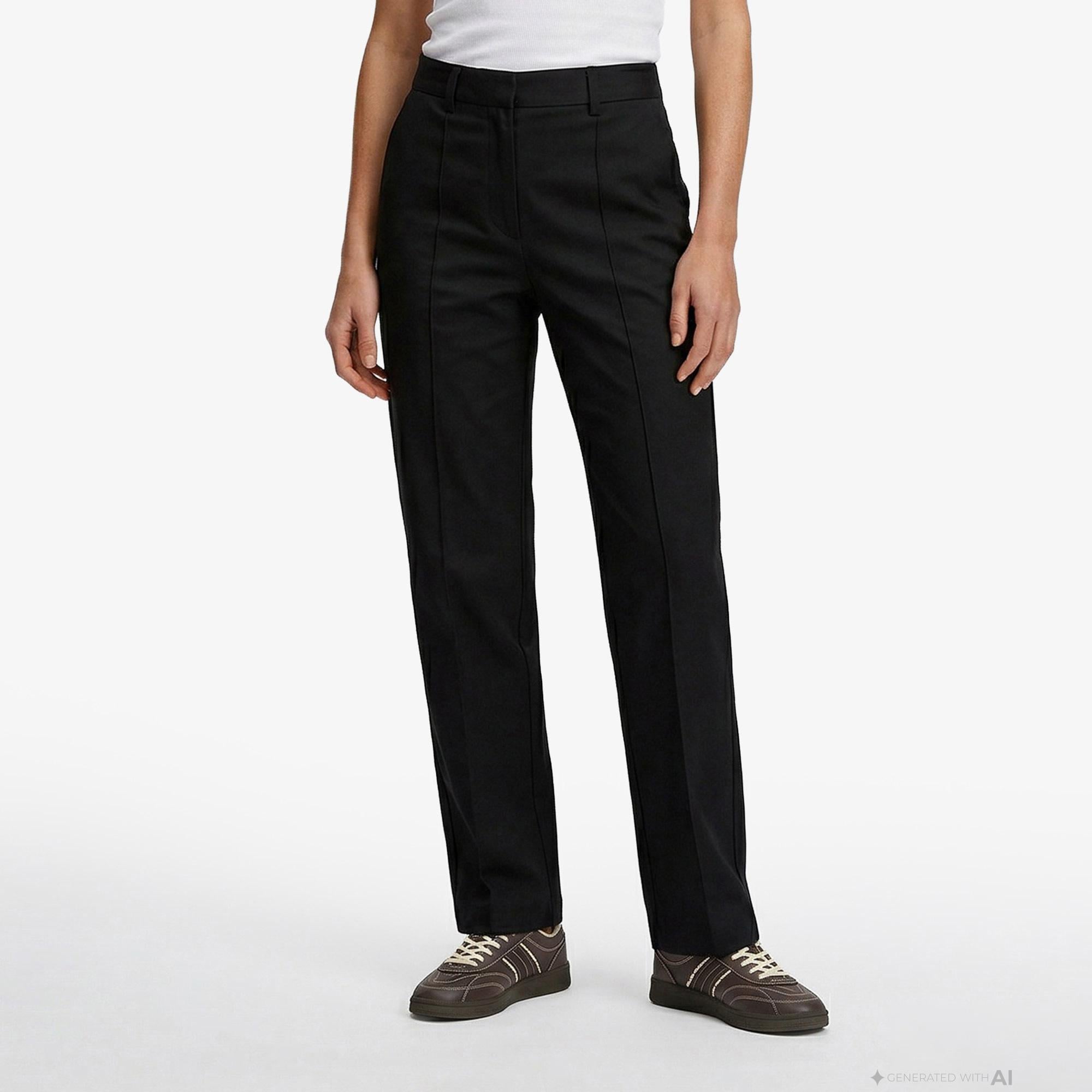 Calvin Klein Commuter Woven Kadın Siyah Pantolon