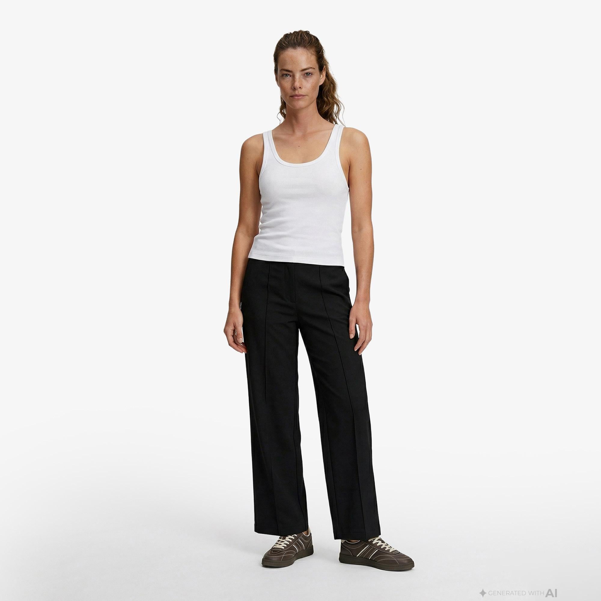 Calvin Klein Commuter Woven Kadın Siyah Pantolon