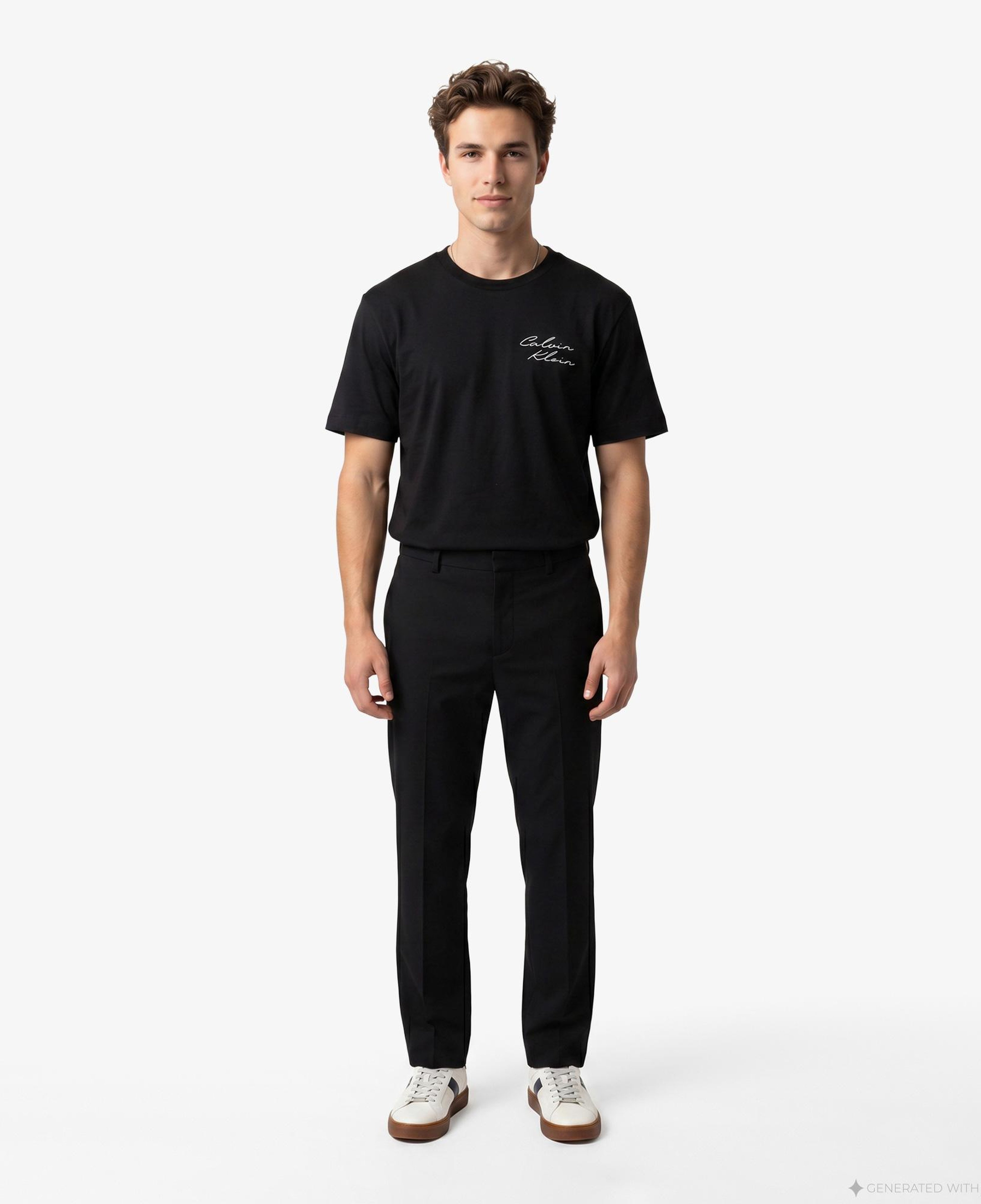 Calvin Klein April Graphic Seasonal Erkek Siyah T-Shirt