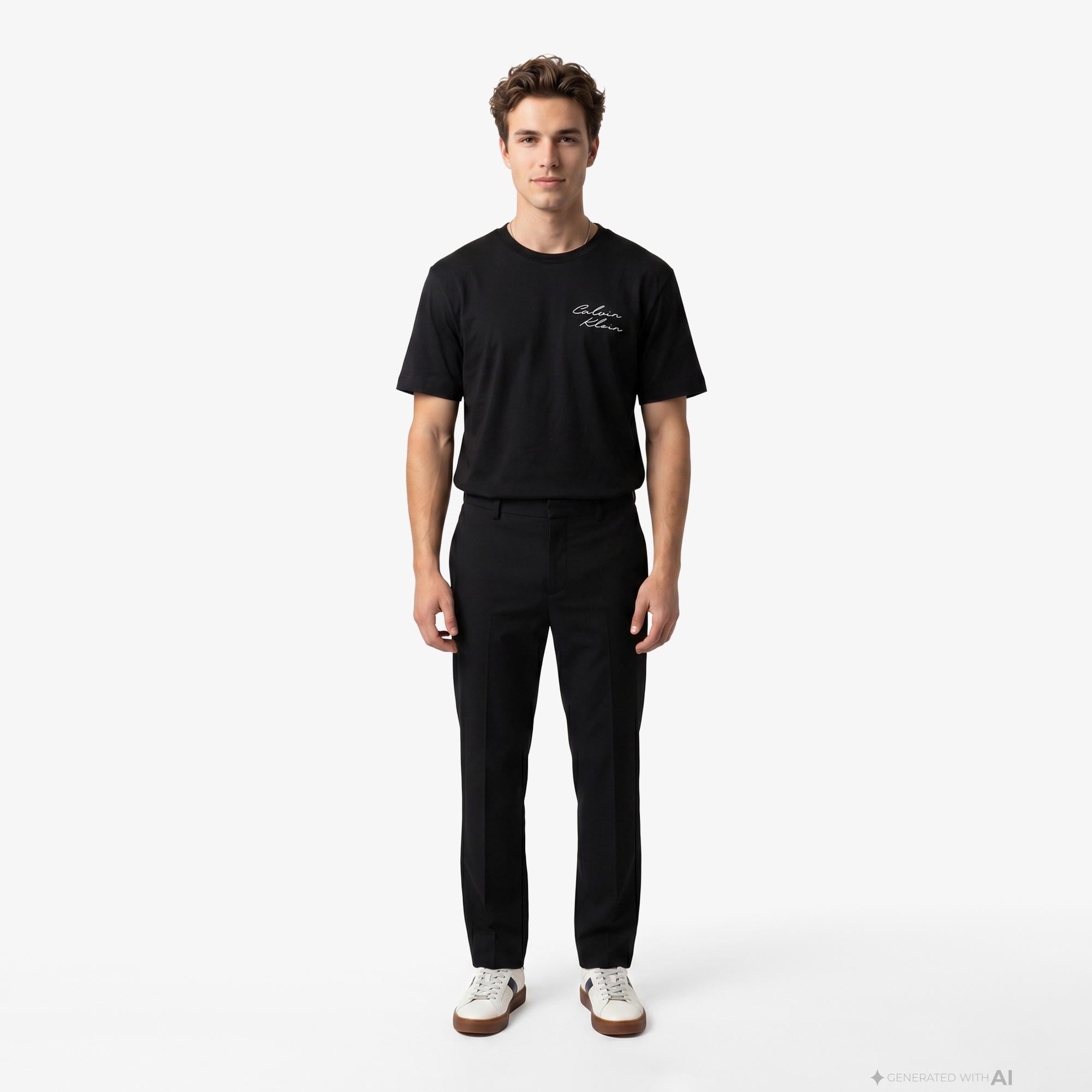 Calvin Klein April Graphic Seasonal Erkek Siyah T-Shirt