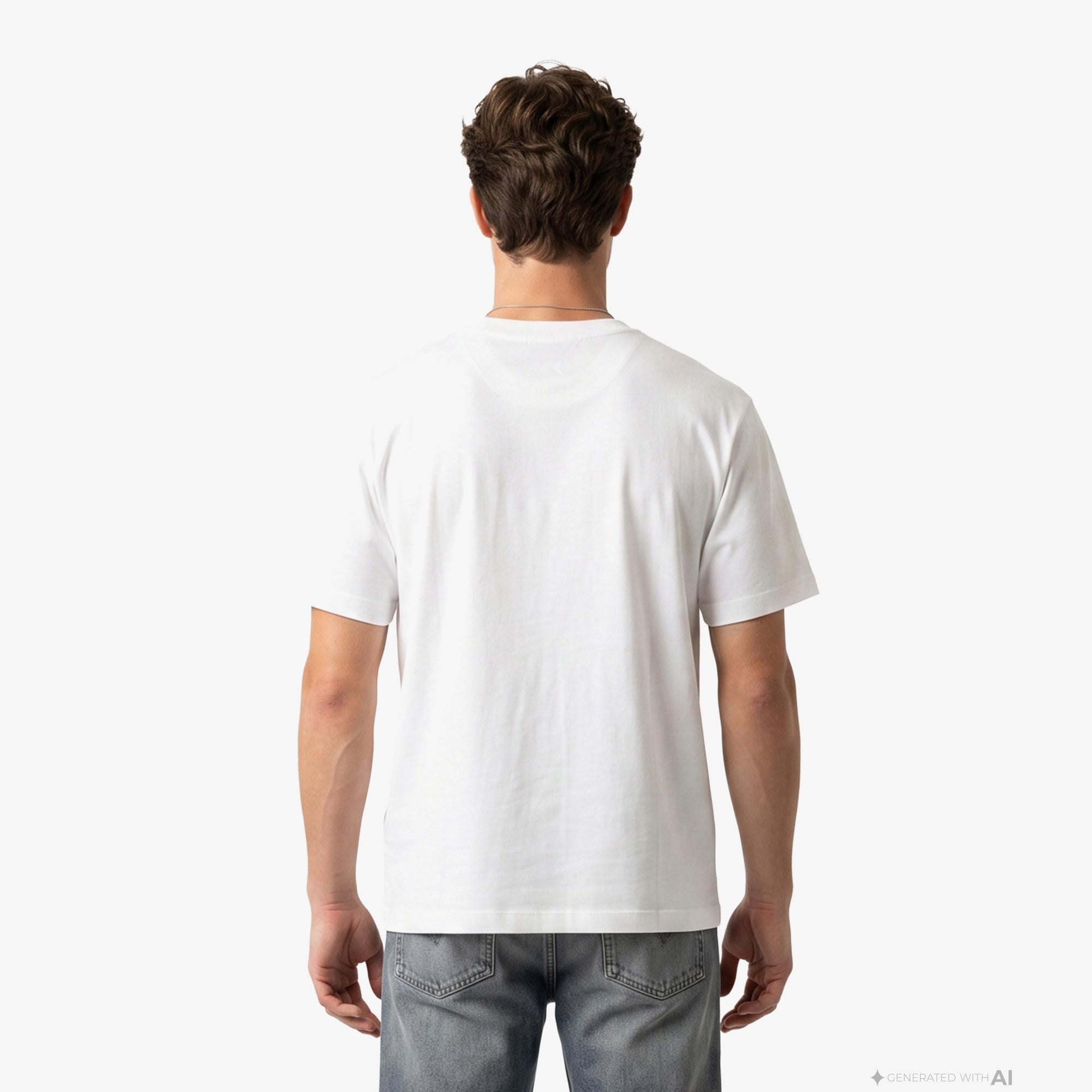 Calvin Klein 20S Sportswear Grap Erkek Beyaz T-Shirt