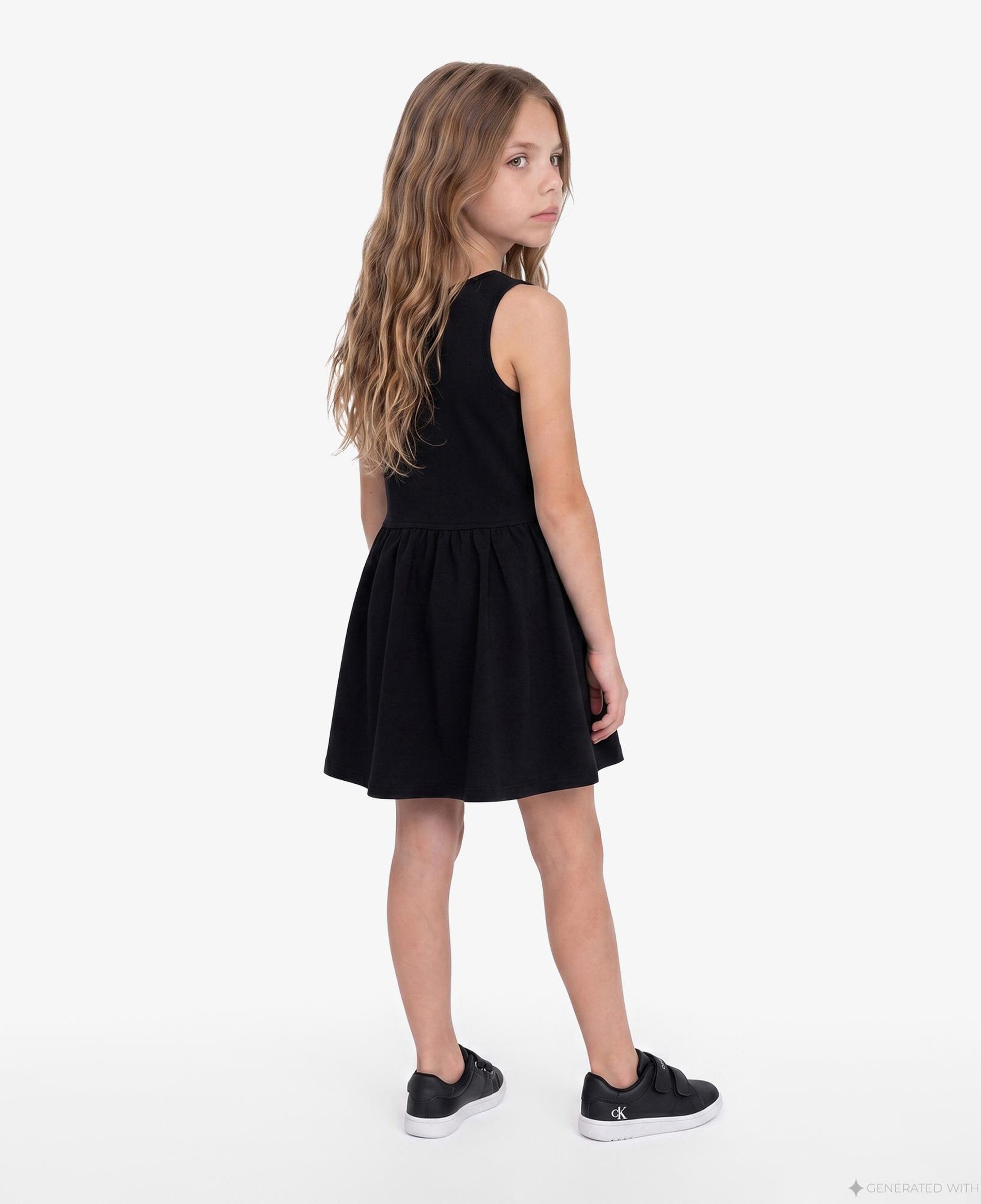 Calvin Klein Punto Tank Dress Çocuk Siyah Elbise