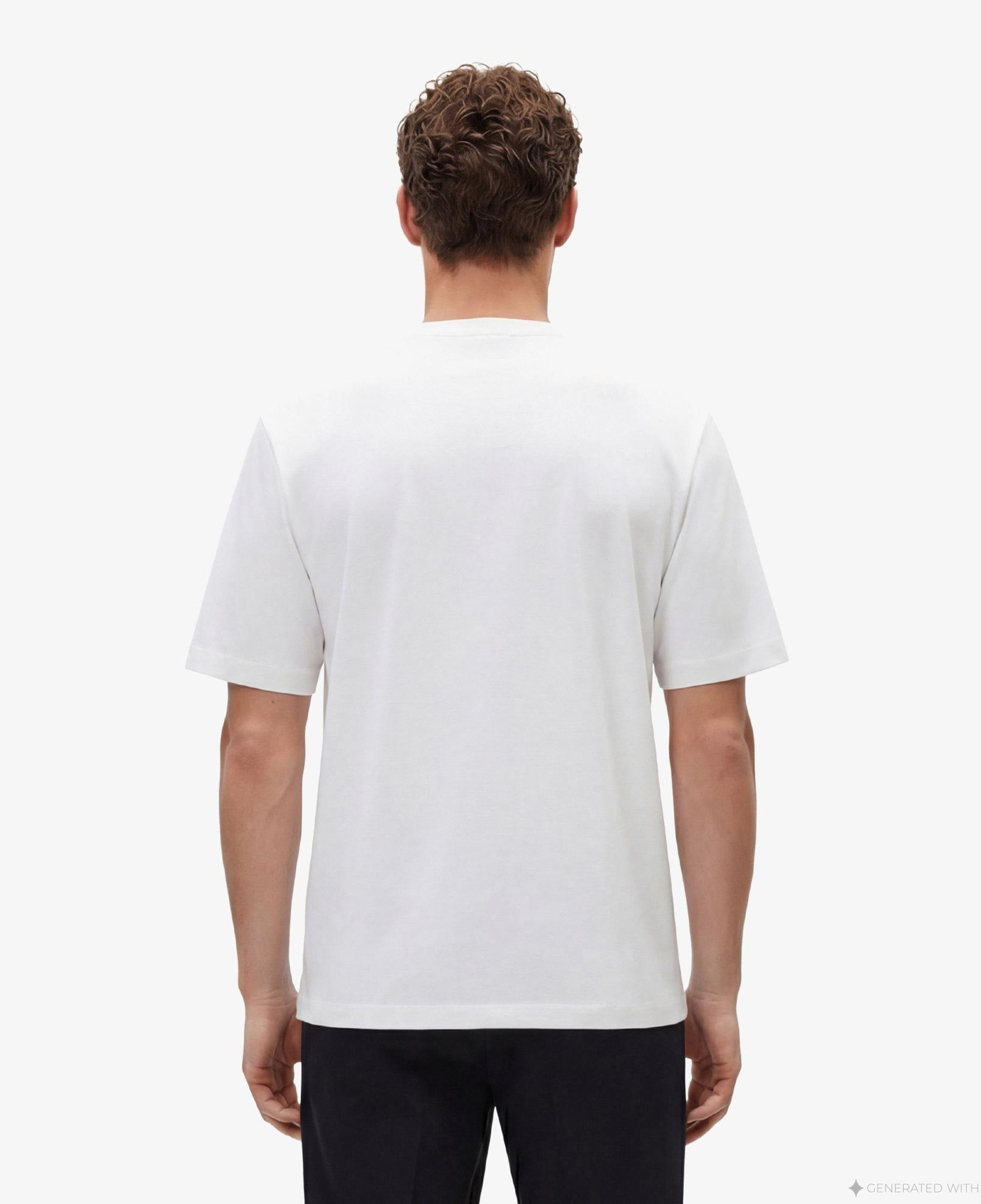 Calvin Klein Relaxed Standard Logo Crewnk Erkek Beyaz T-Shirt