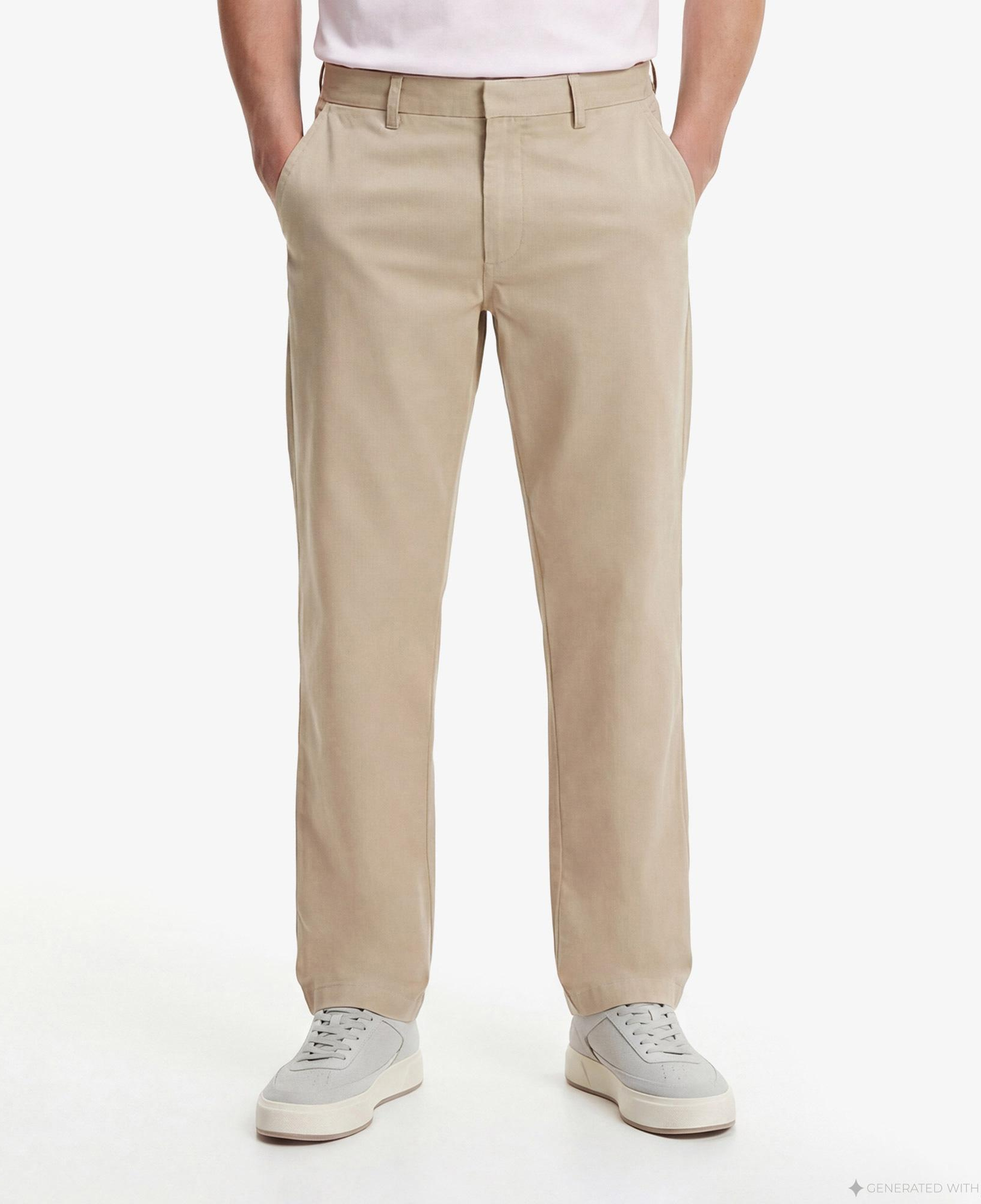 Calvin Klein 90S Straight Twill Comfort Erkek Kahverengi Pantolon