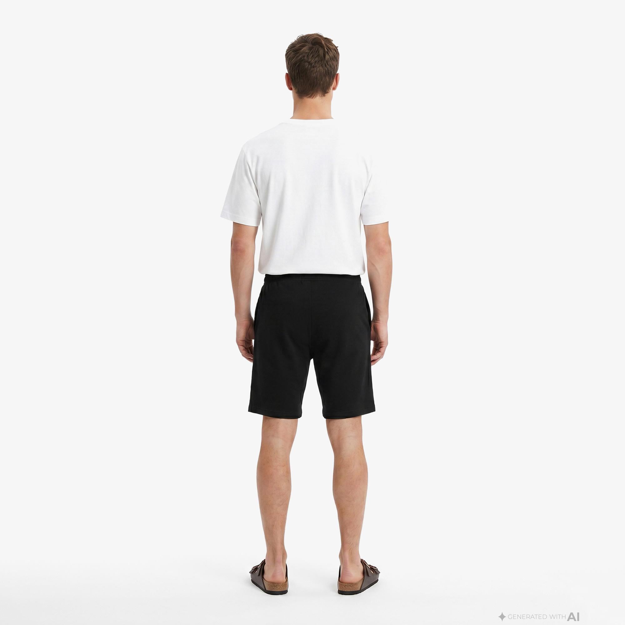 Calvin Klein Monogram Sleep Short Erkek Siyah Üst Pijama