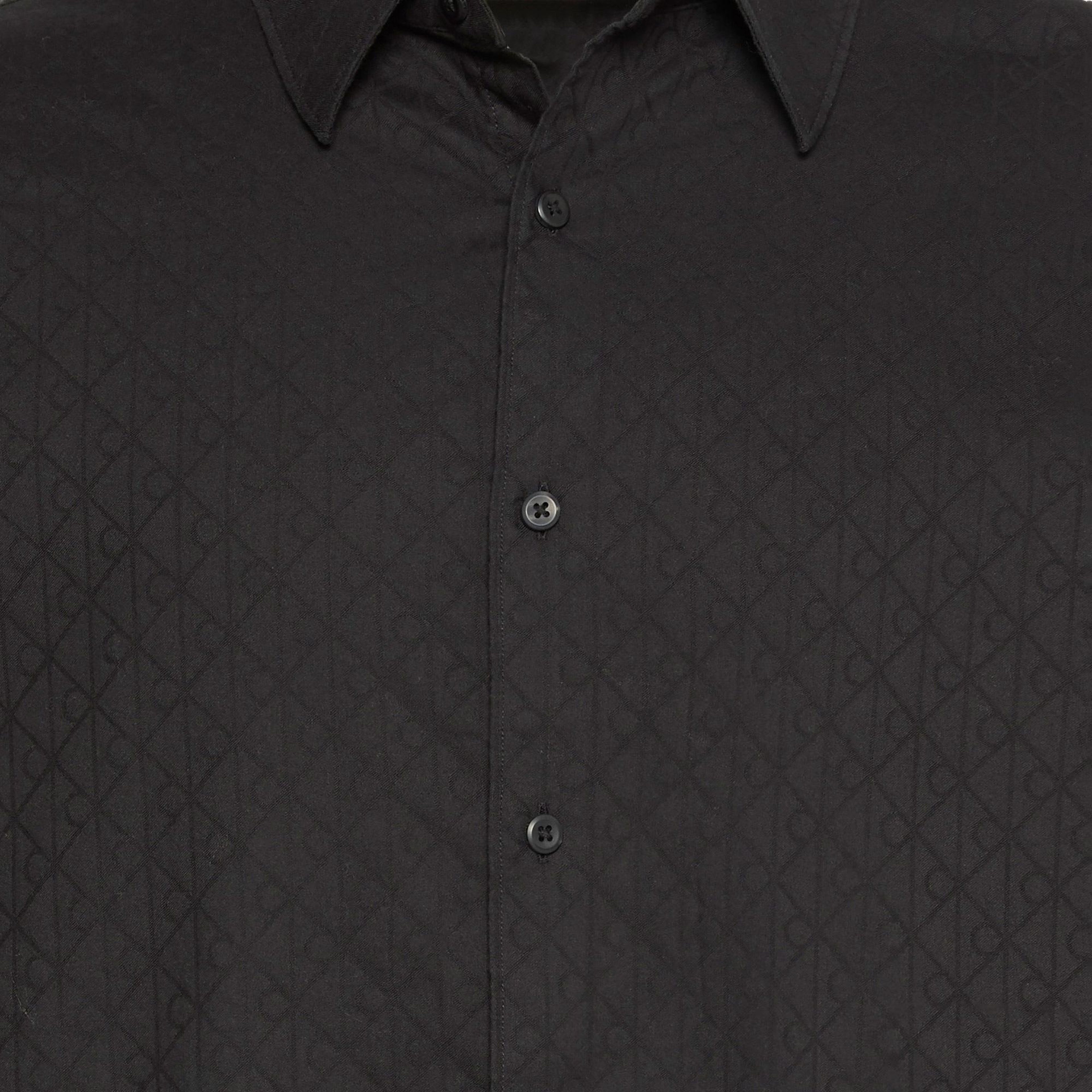 Calvin Klein Jacquard Easy Erkek Siyah Gömlek