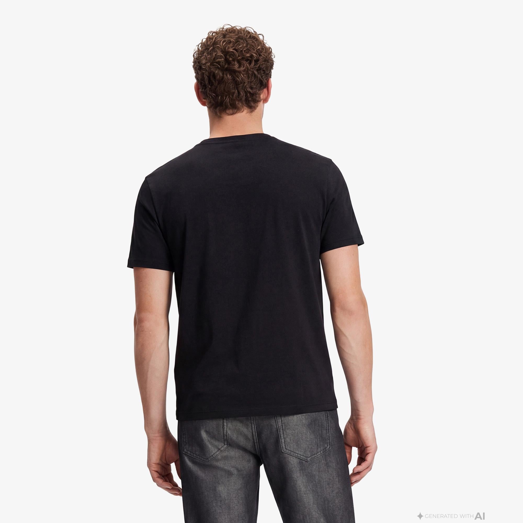 Calvin Klein 30S Grap Erkek Siyah T-Shirt