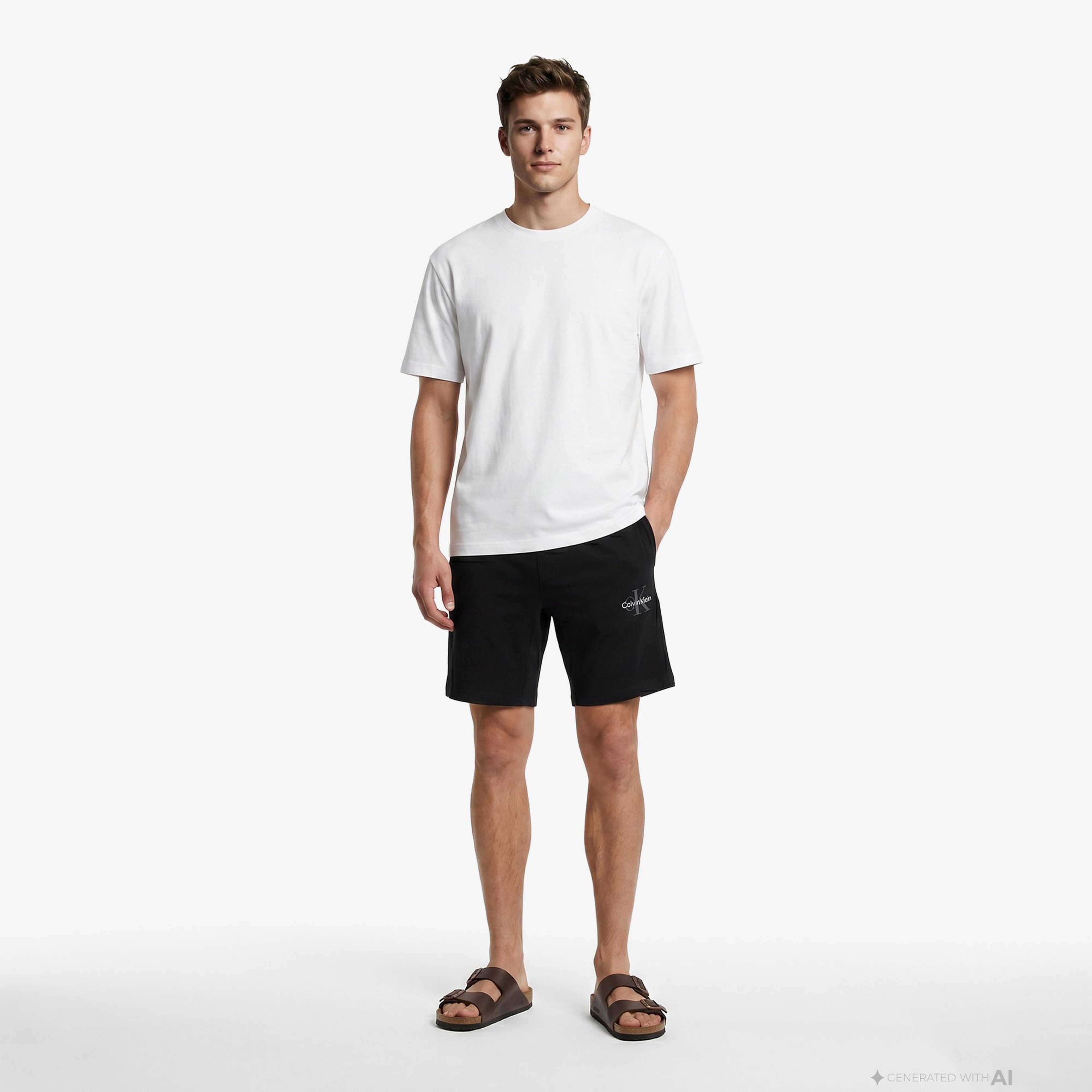 Calvin Klein Monogram Sleep Erkek Siyah Şort