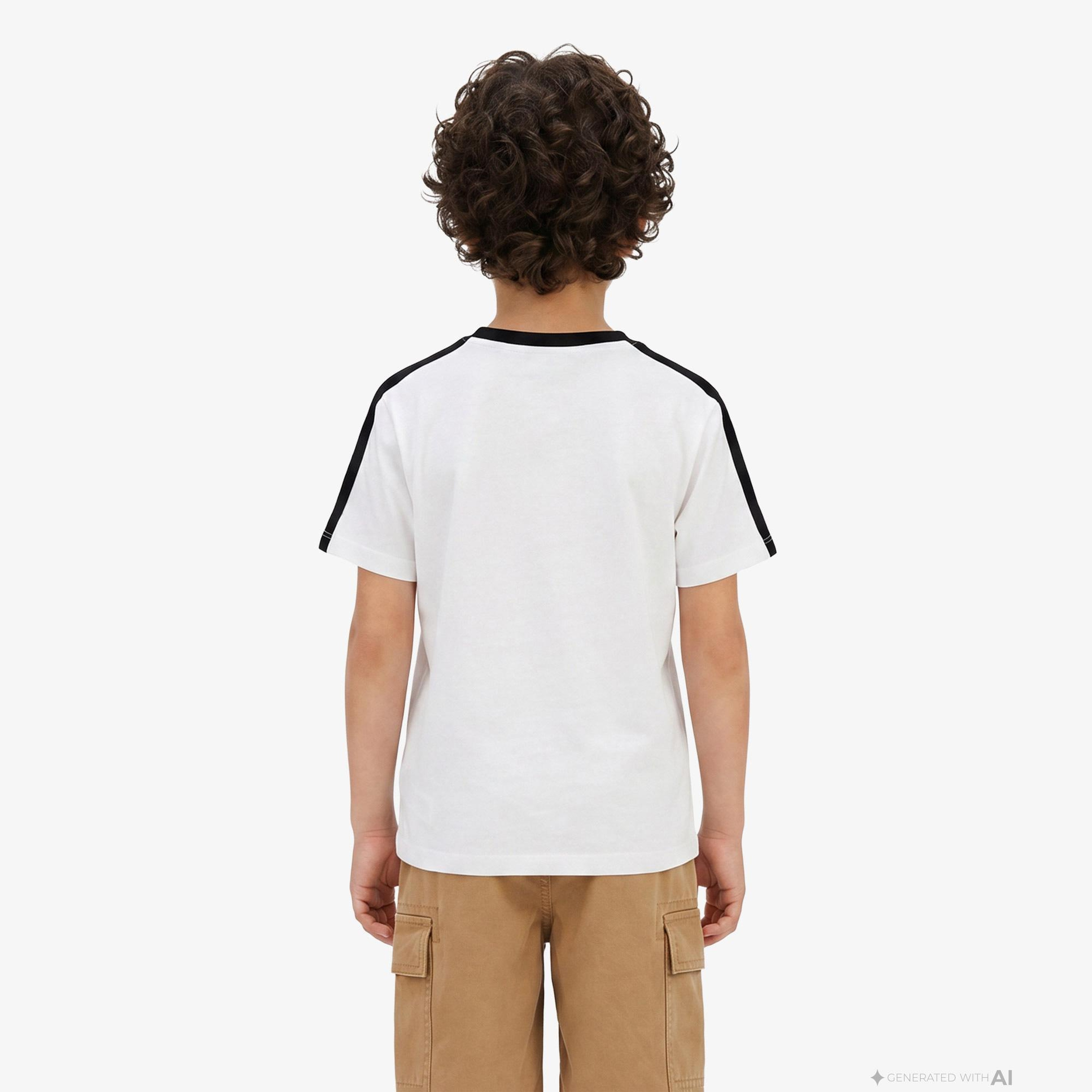 Calvin Klein Taping Çocuk Beyaz T-Shirt