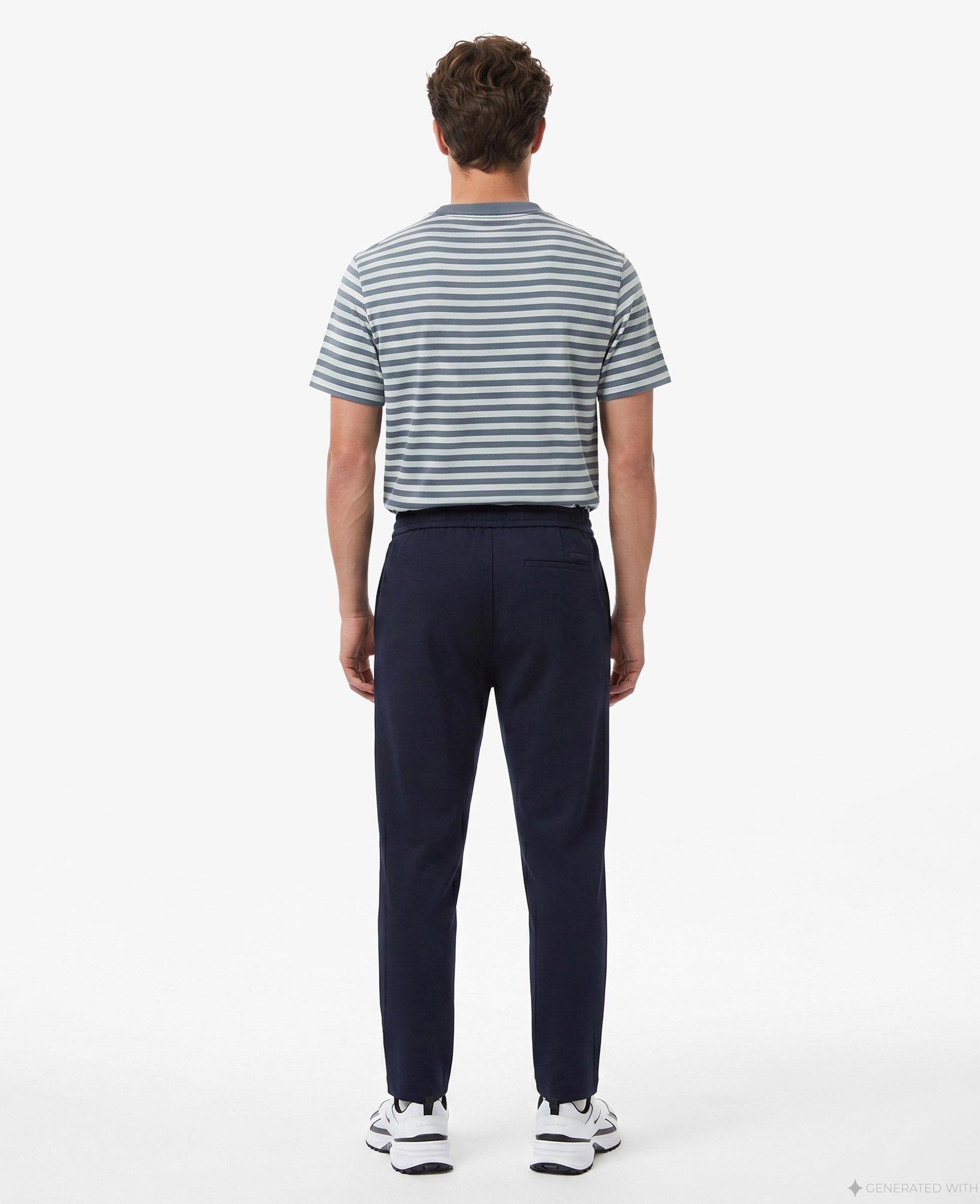 Calvin Klein Tapered Tech Knit Pleated Erkek Mavi Pantolon